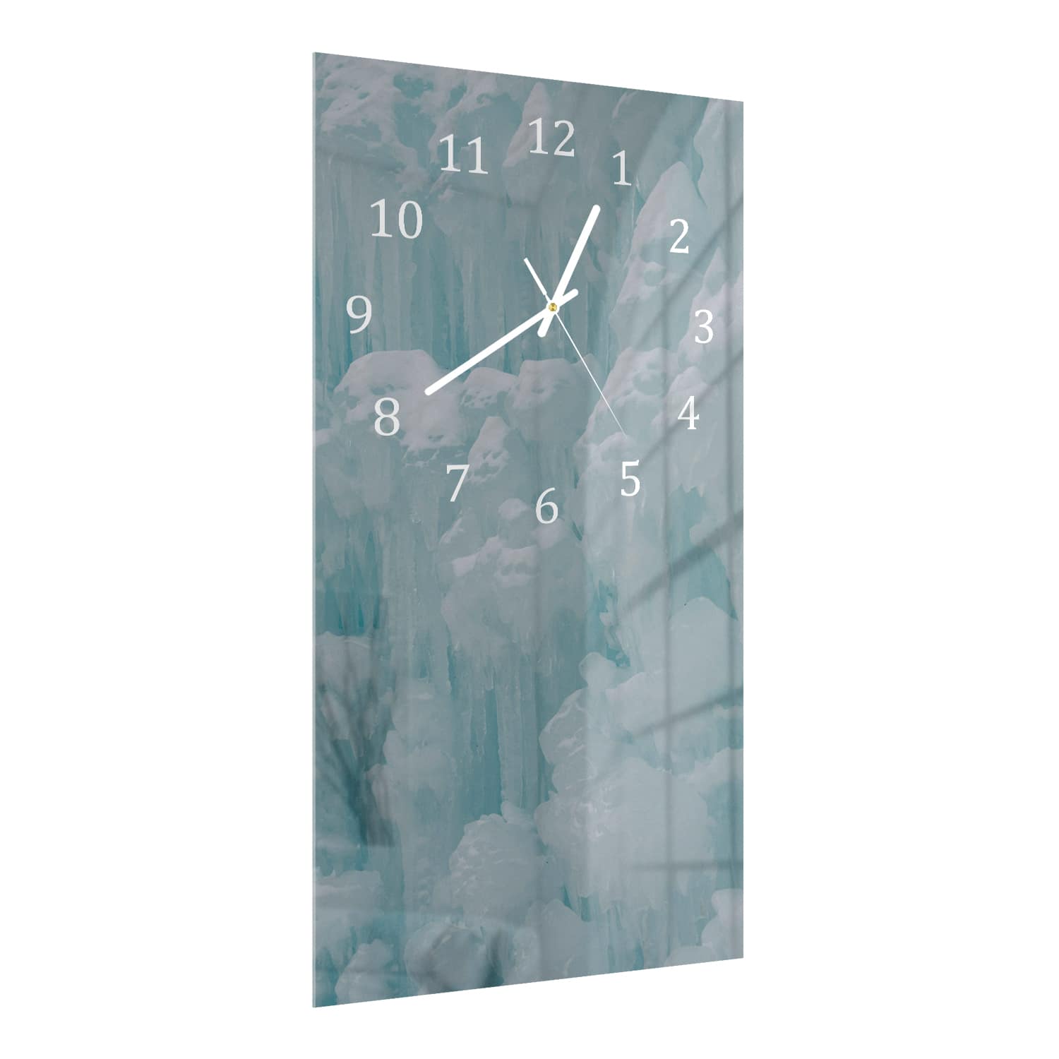 Wanduhr 30x60 - Natürliche Eisskulpturen