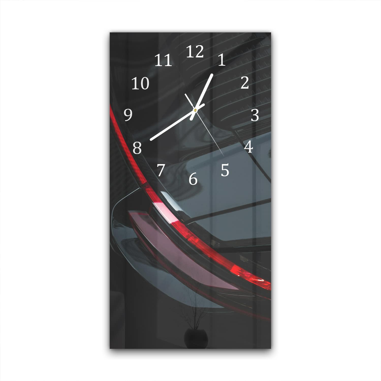 Wanduhr 30x60 - Porsche-Rücklicht