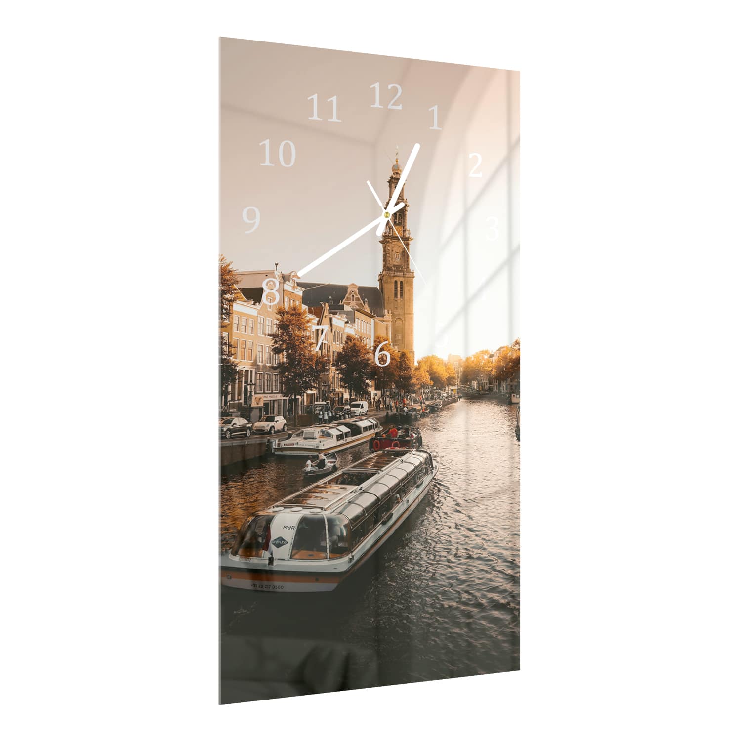 Wanduhr 30x60 - Amsterdamer Herbst
