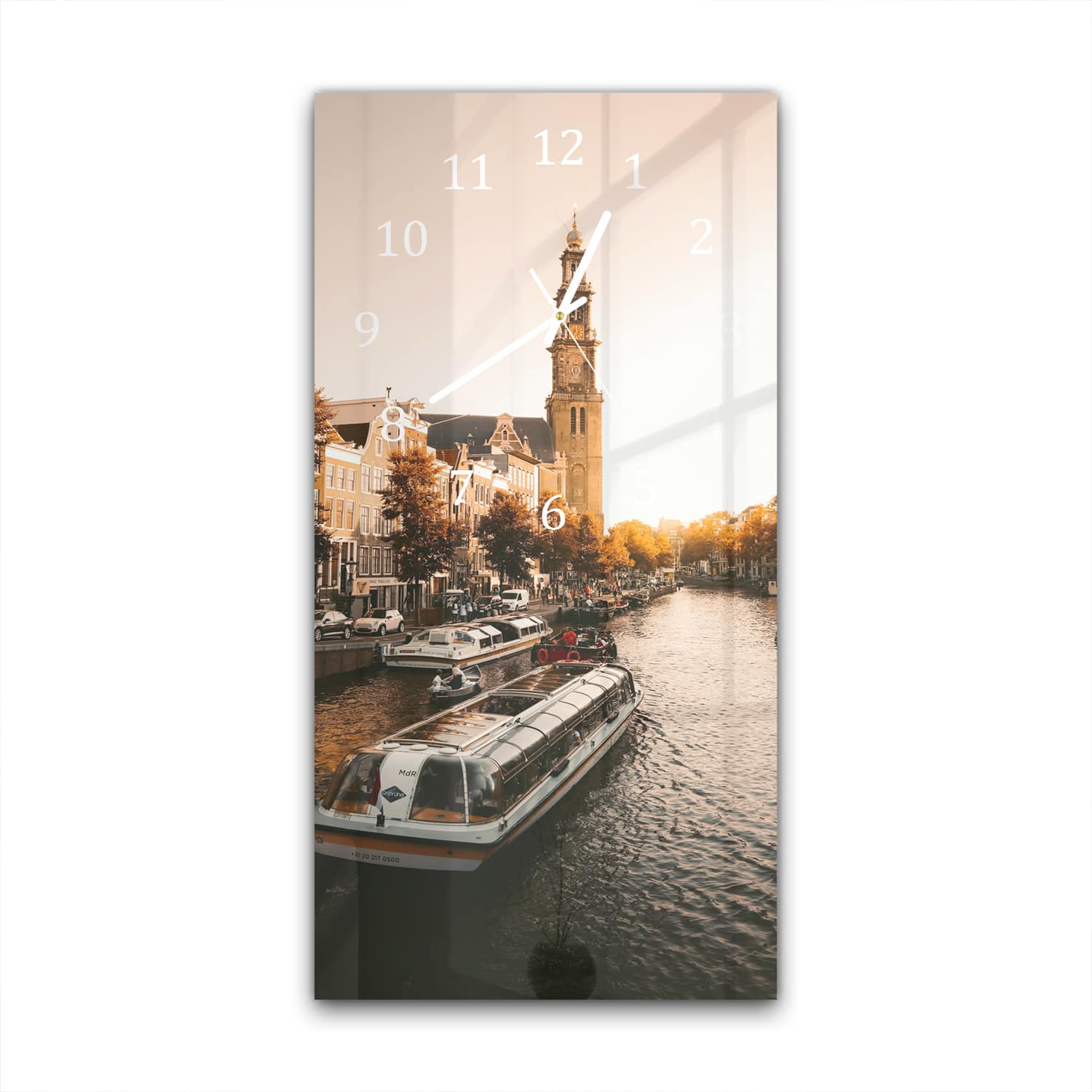 Wanduhr 30x60 - Amsterdamer Herbst