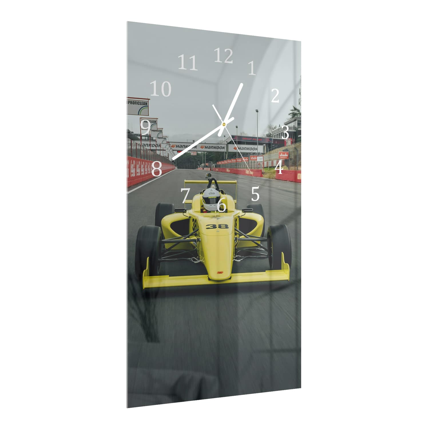 Wanduhr 30x60 - Formel-Rennwagen