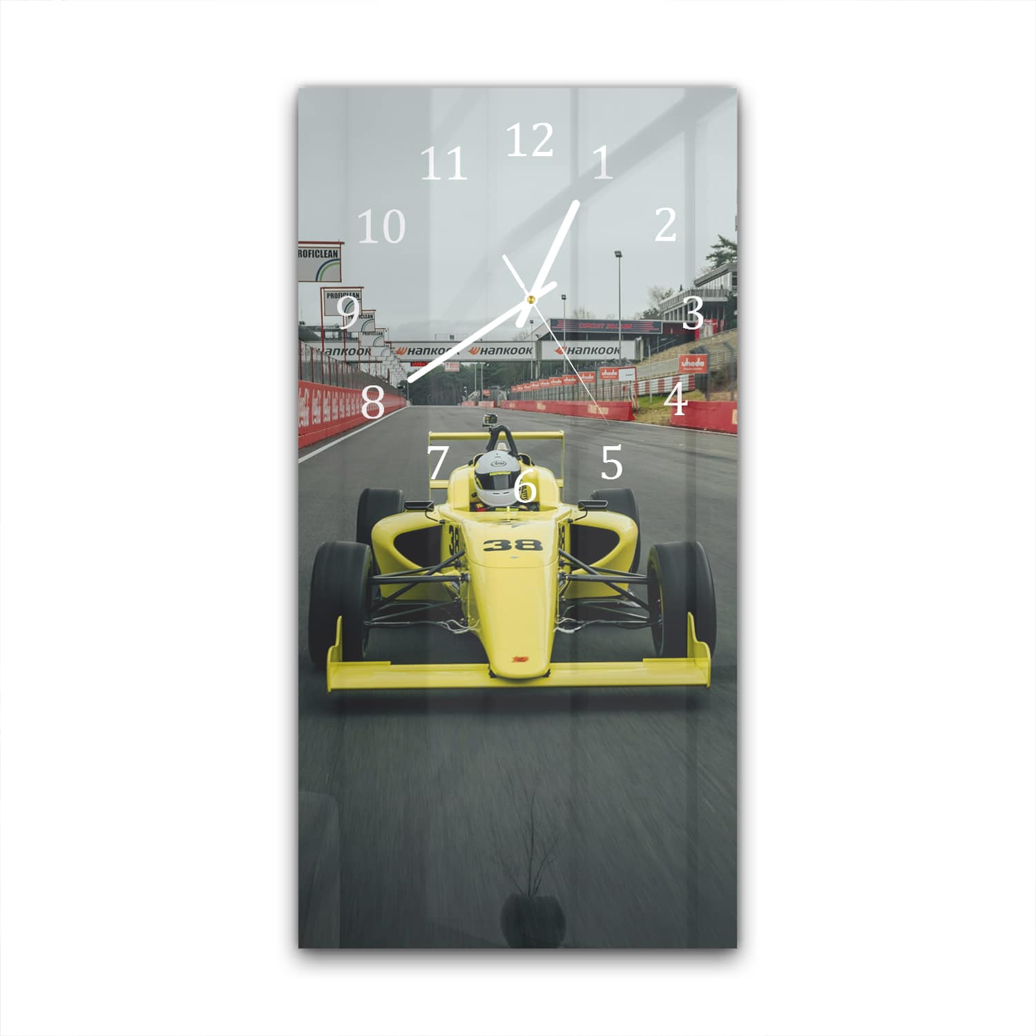 Wanduhr 30x60 - Formel-Rennwagen