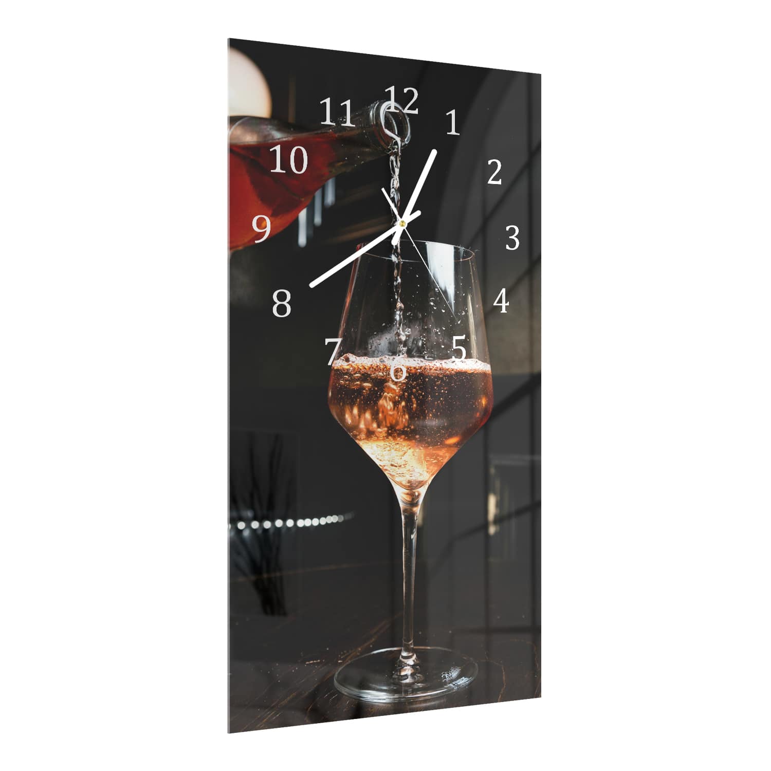 Wanduhr 30x60 - Rosé