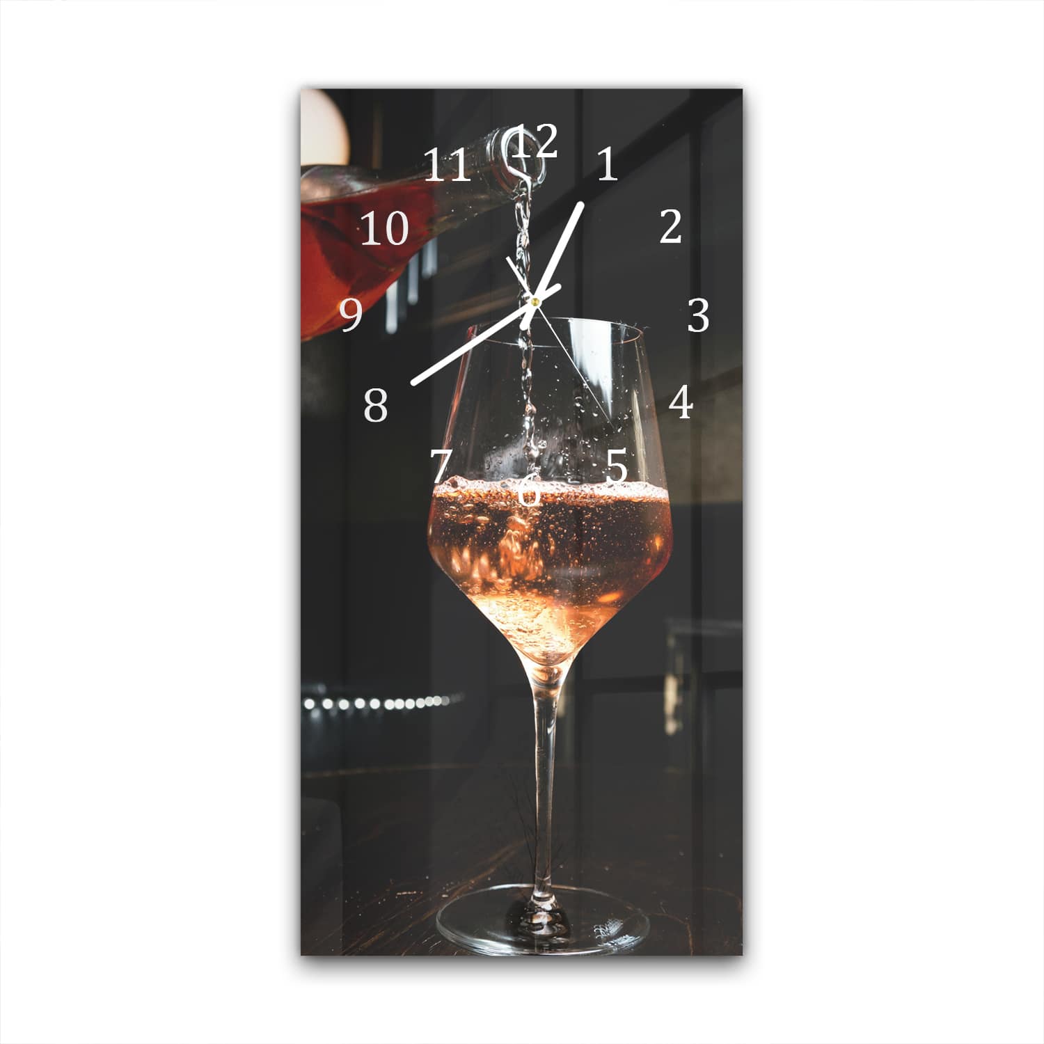 Wanduhr 30x60 - Rosé