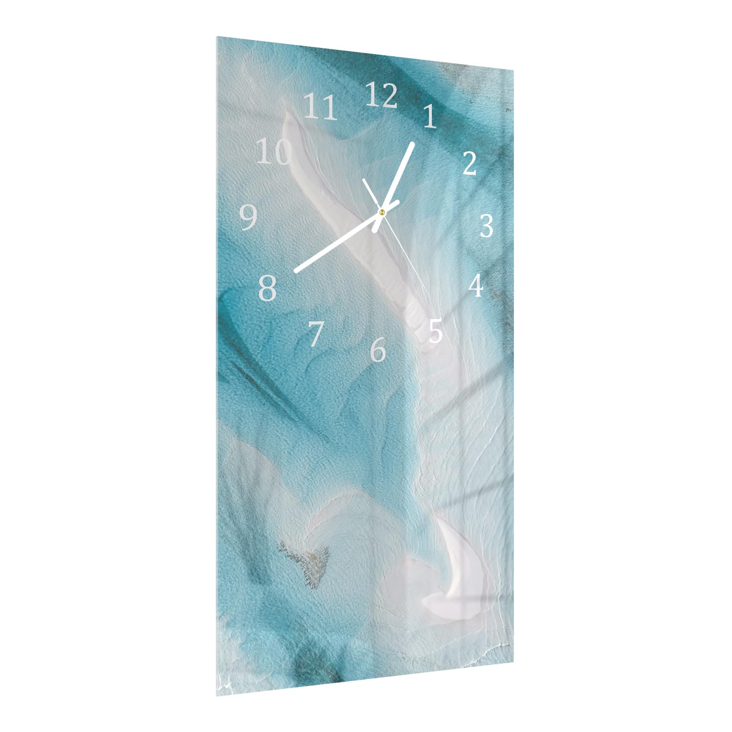 Wanduhr 30x60 - Abstrakte Sandbänke