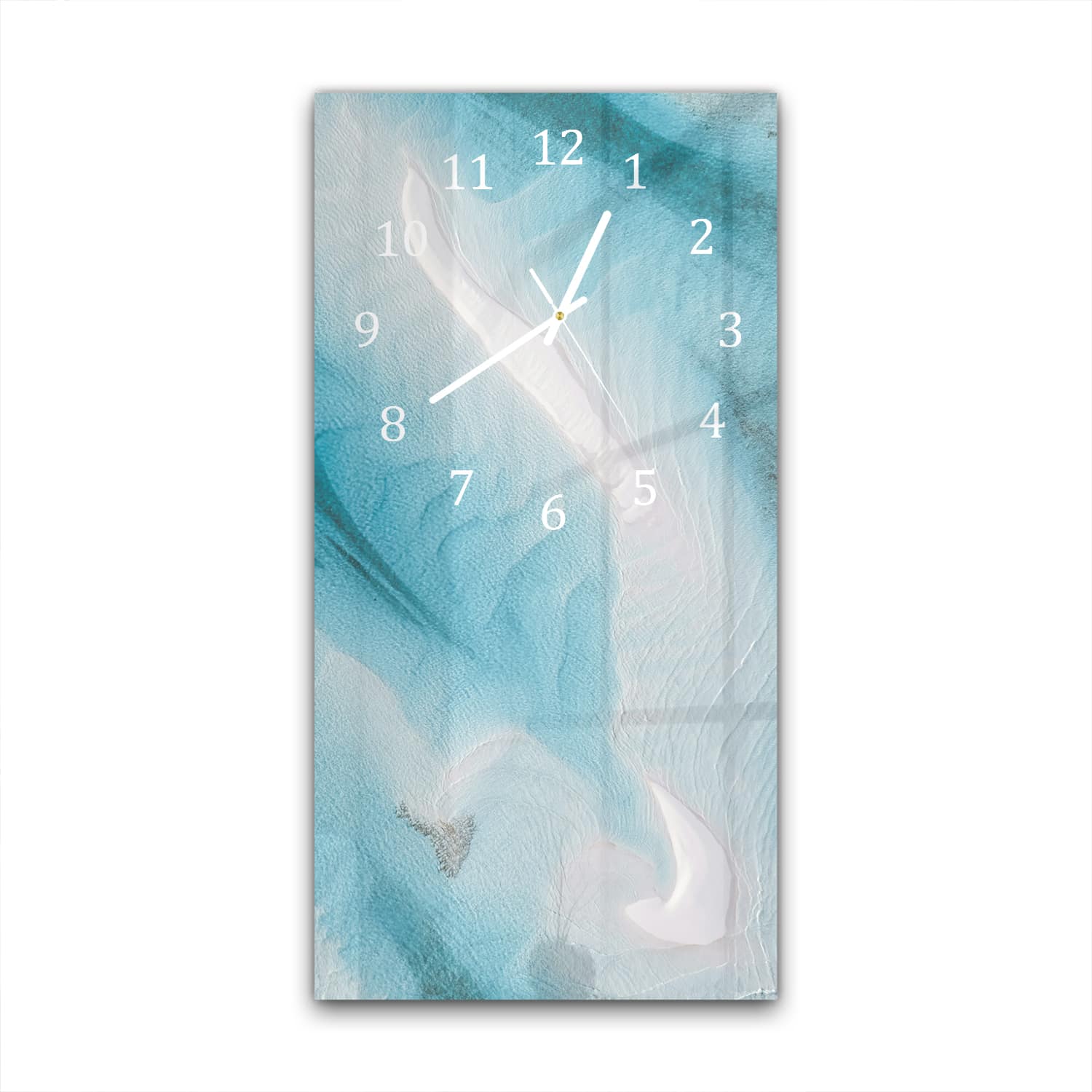 Wanduhr 30x60 - Abstrakte Sandbänke