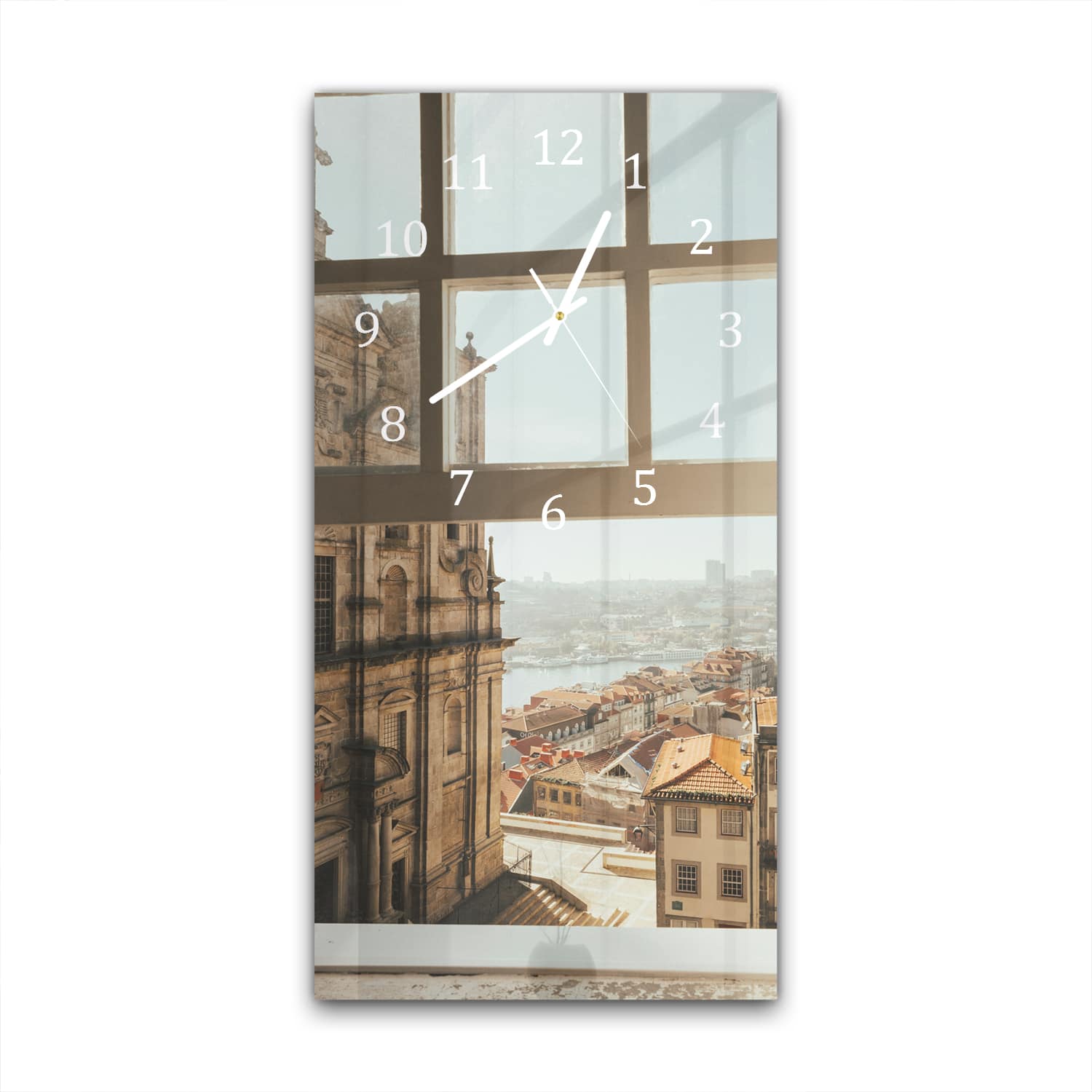 Wanduhr 30x60 - Ausblick aus dem Fenster