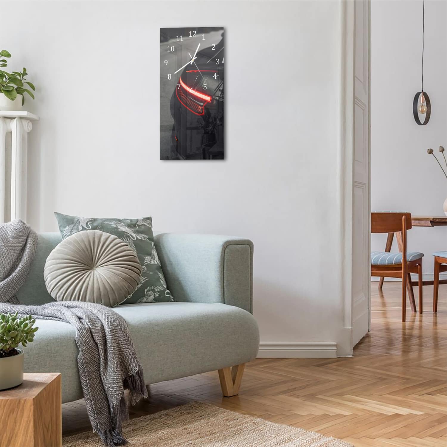 Wanduhr 30x60 - Rücklicht