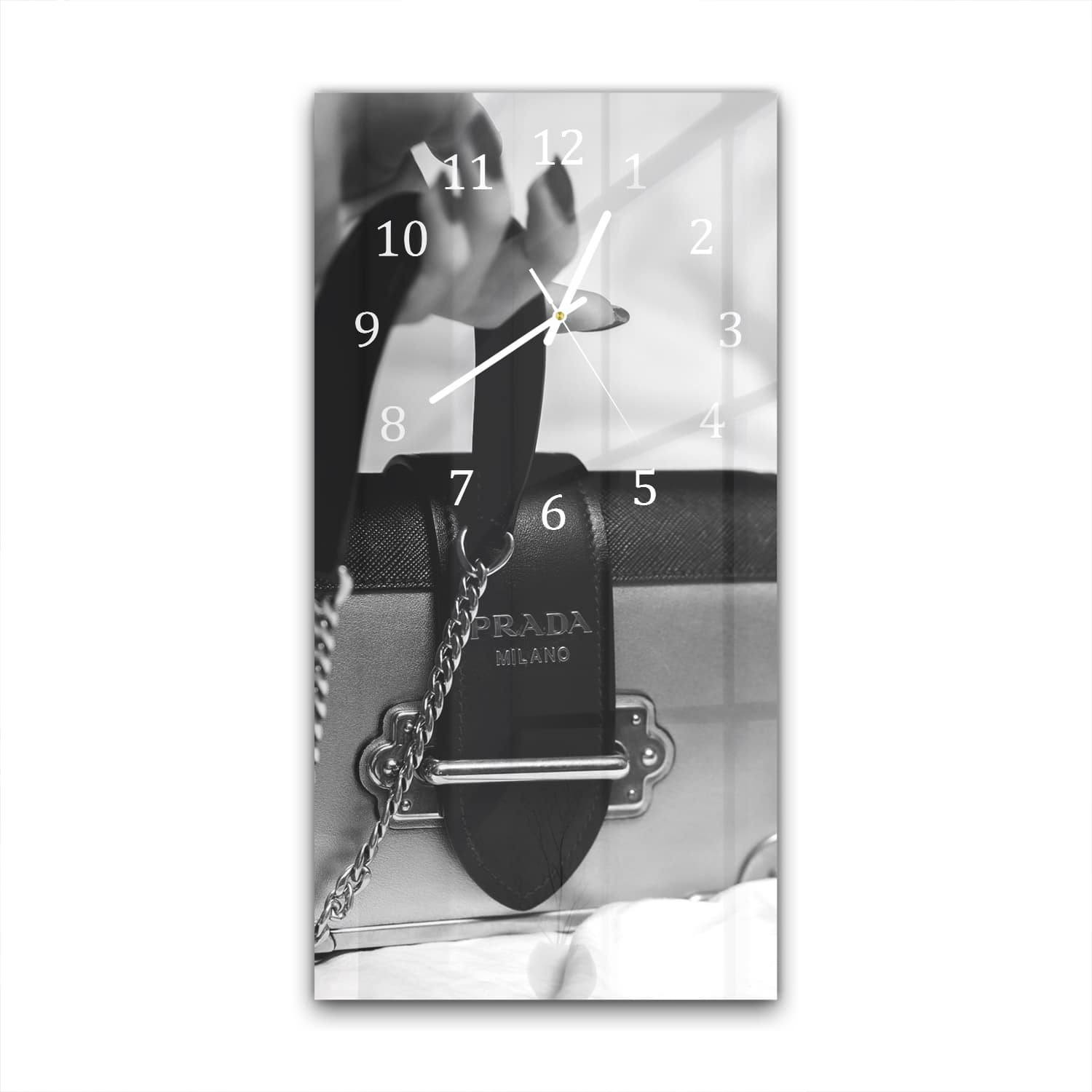 Wanduhr 30x60 - Prada Milano Tasche