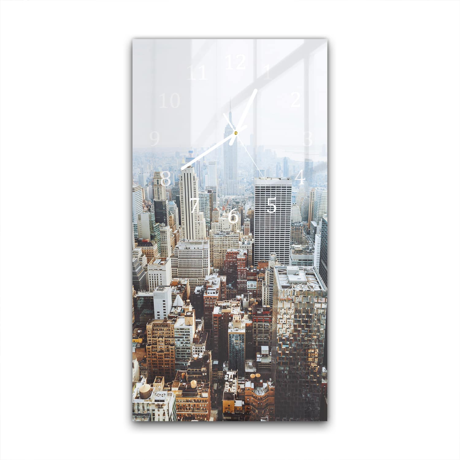 Wanduhr 30x60 - New Yorker Skyline