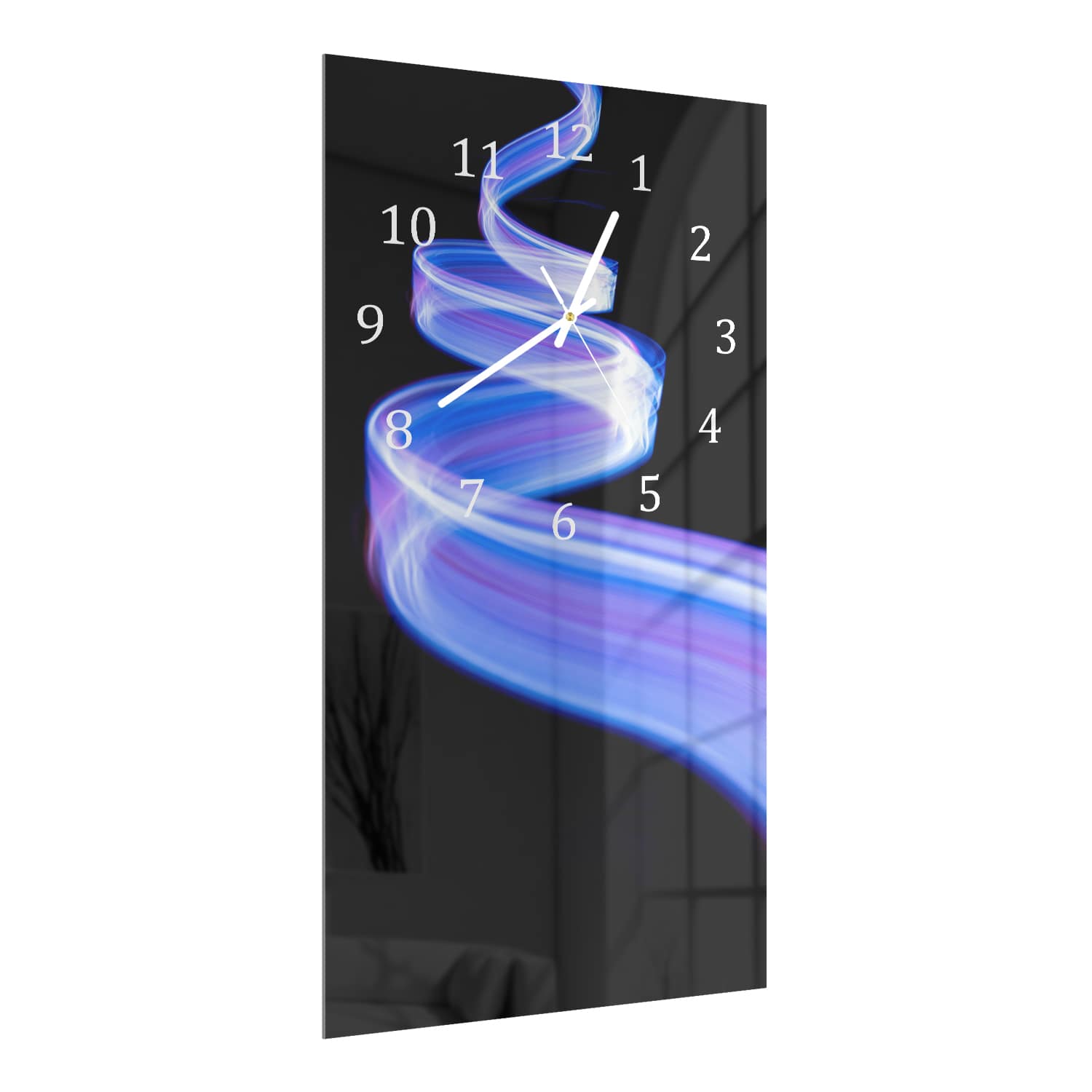 Wanduhr 30x60 - Licht in Bewegung
