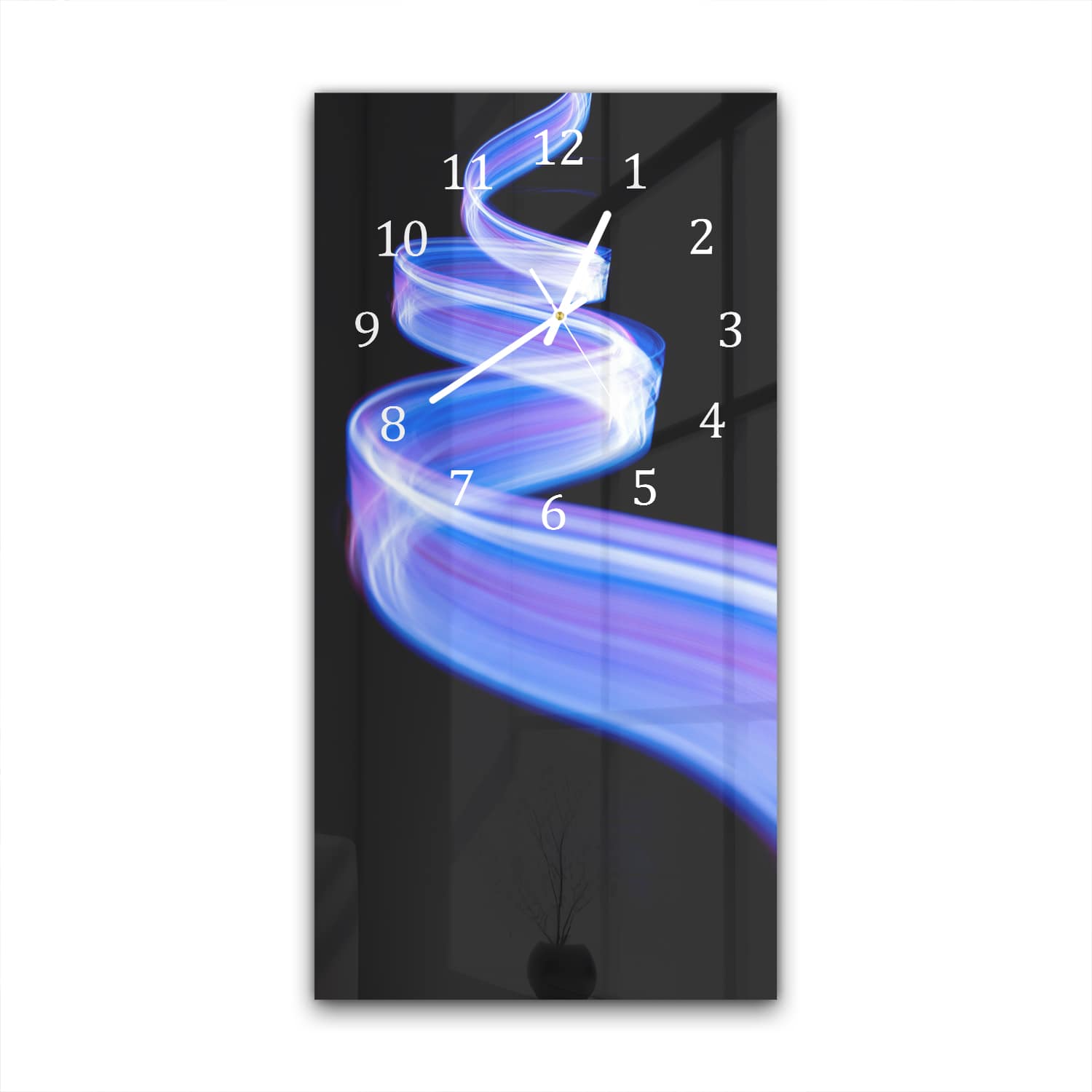 Wanduhr 30x60 - Licht in Bewegung