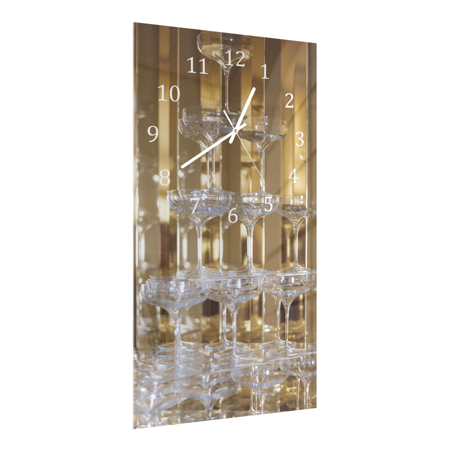 Wanduhr 30x60 - Martinis-Turm