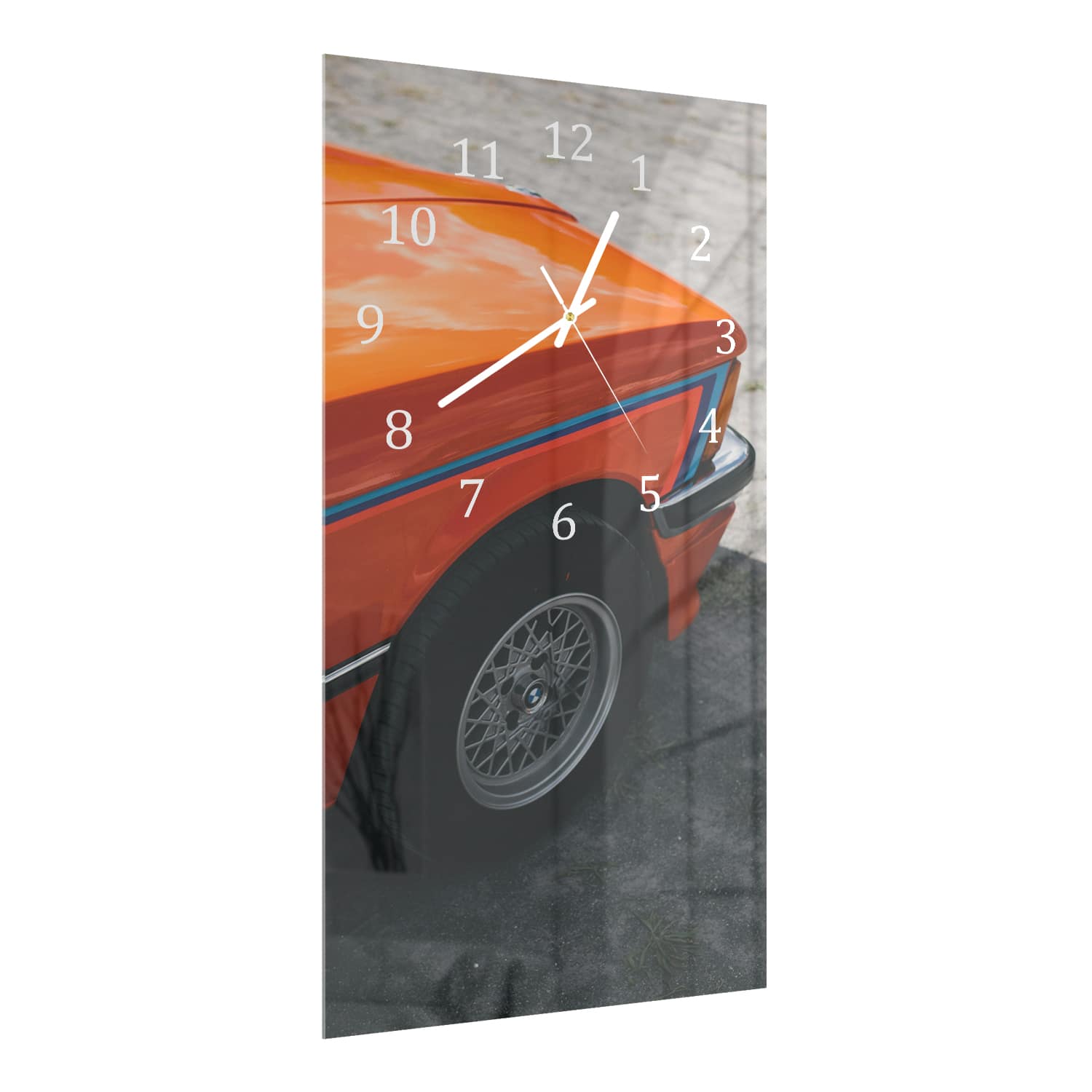 Wanduhr 30x60 - BMW Stoßstange