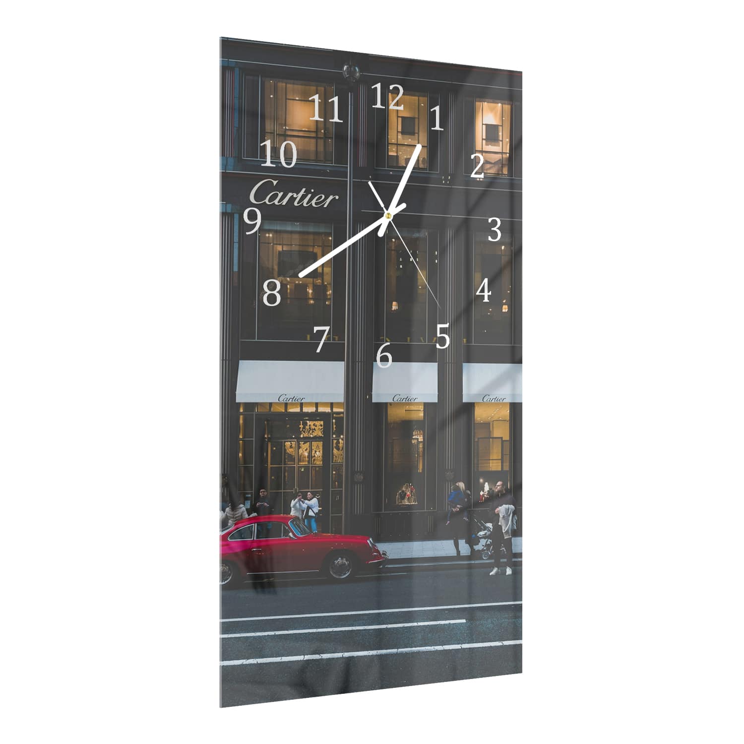 Wanduhr 30x60 - Cartier-Ladenfront