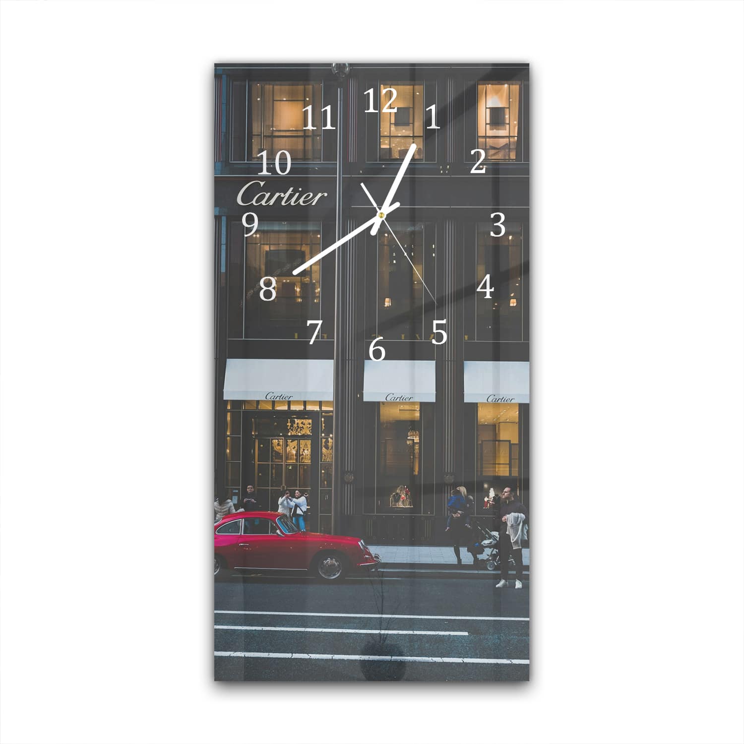 Wanduhr 30x60 - Cartier-Ladenfront