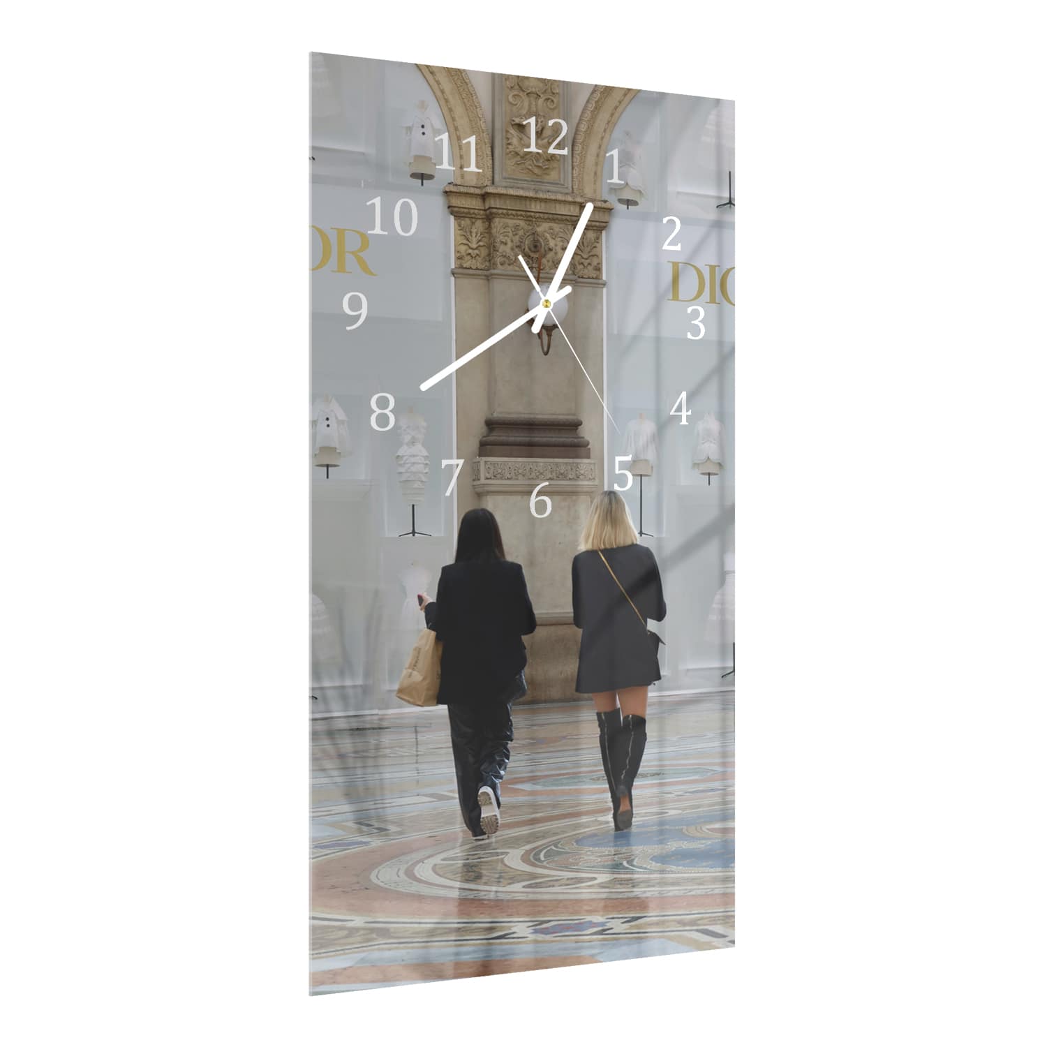 Wanduhr 30x60 - Einkaufszentrum