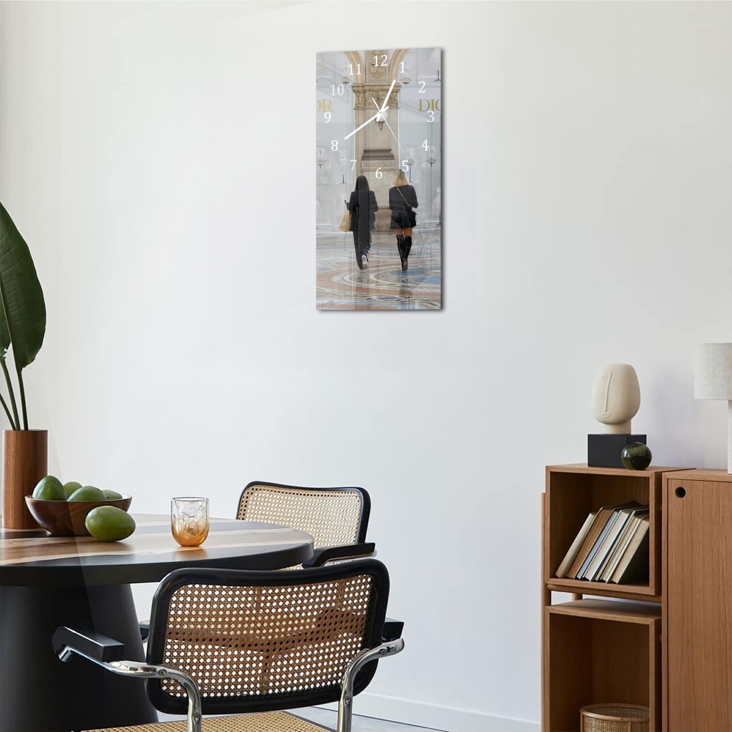 Wanduhr 30x60 - Einkaufszentrum