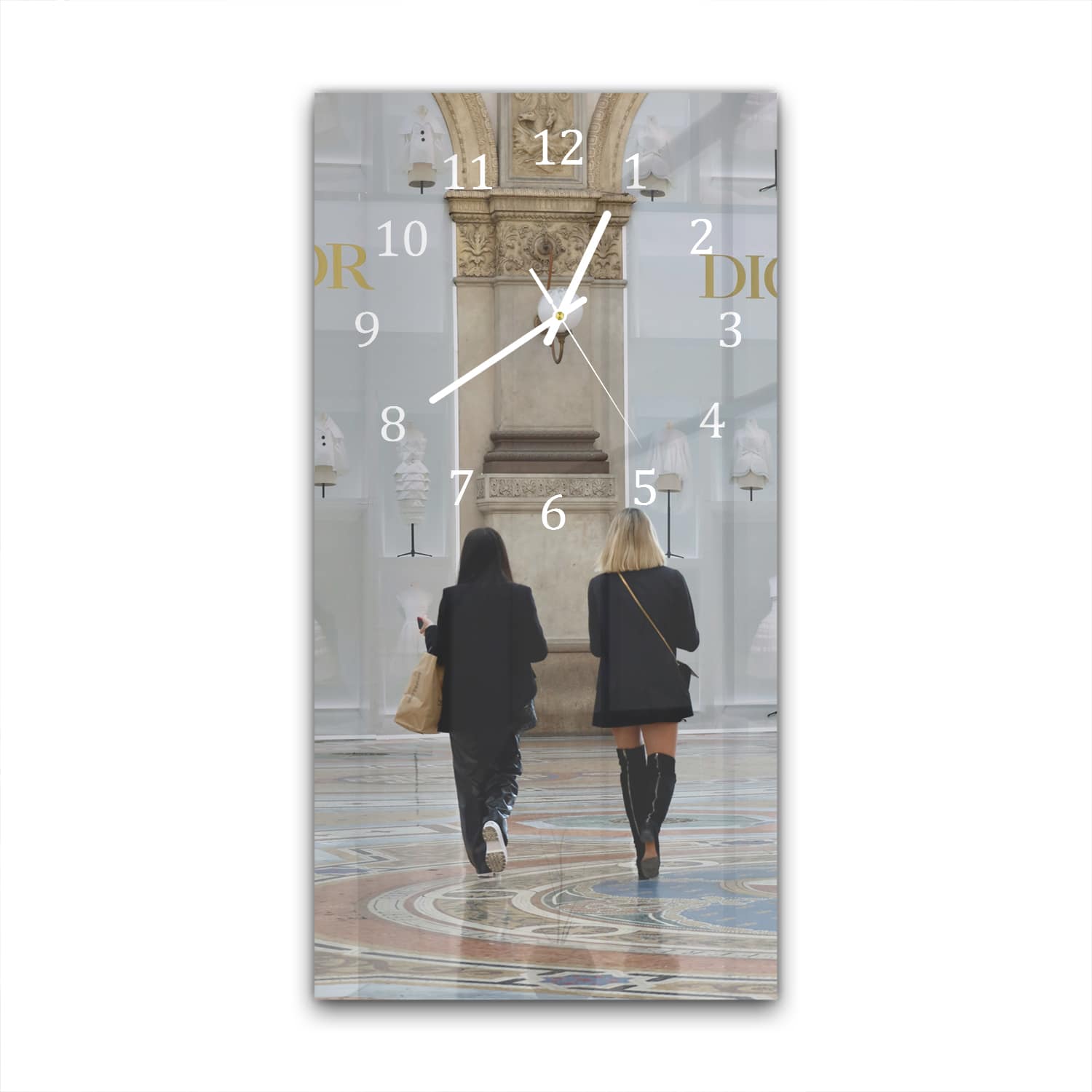 Wanduhr 30x60 - Einkaufszentrum