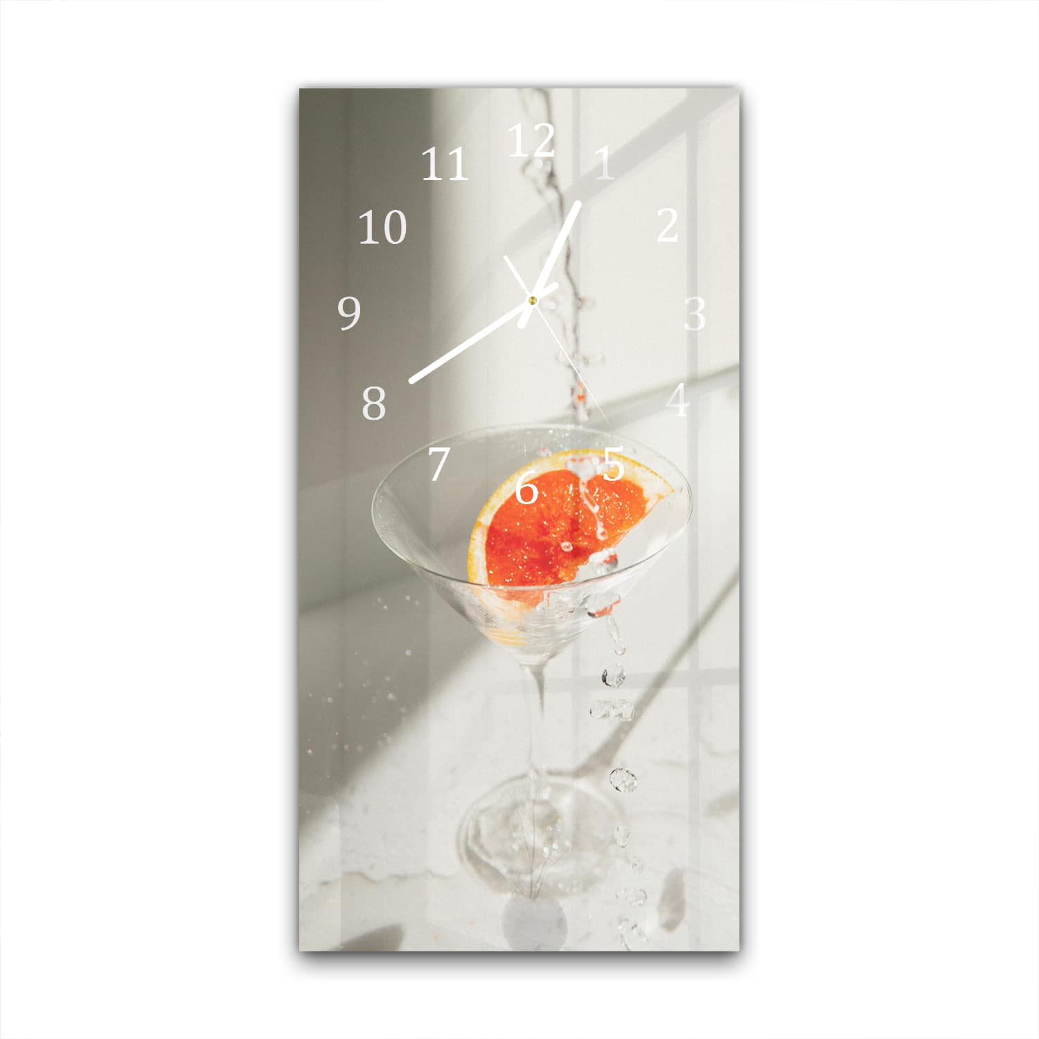 Wanduhr 30x60 - Ästhetischer Cocktail