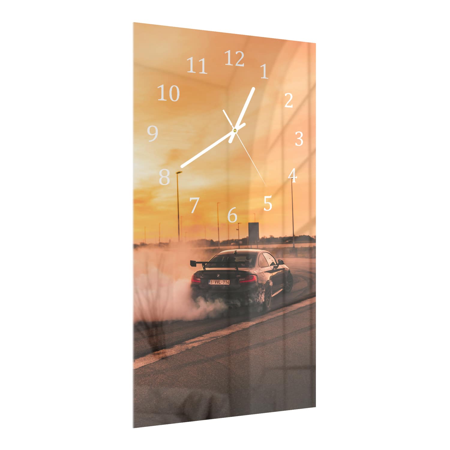 Wanduhr 30x60 - BMW driftet