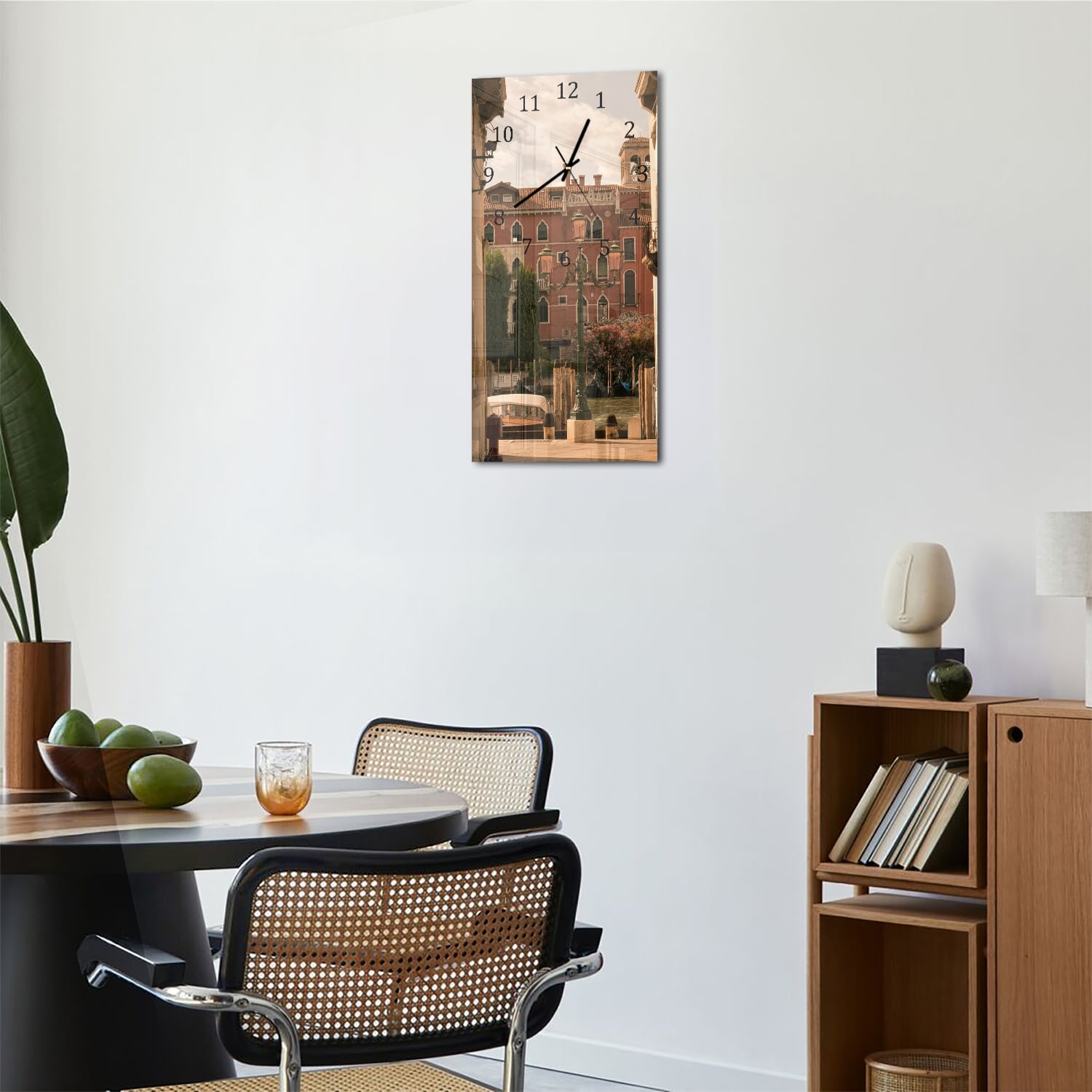 Wanduhr 30x60 - Straße von Venedig