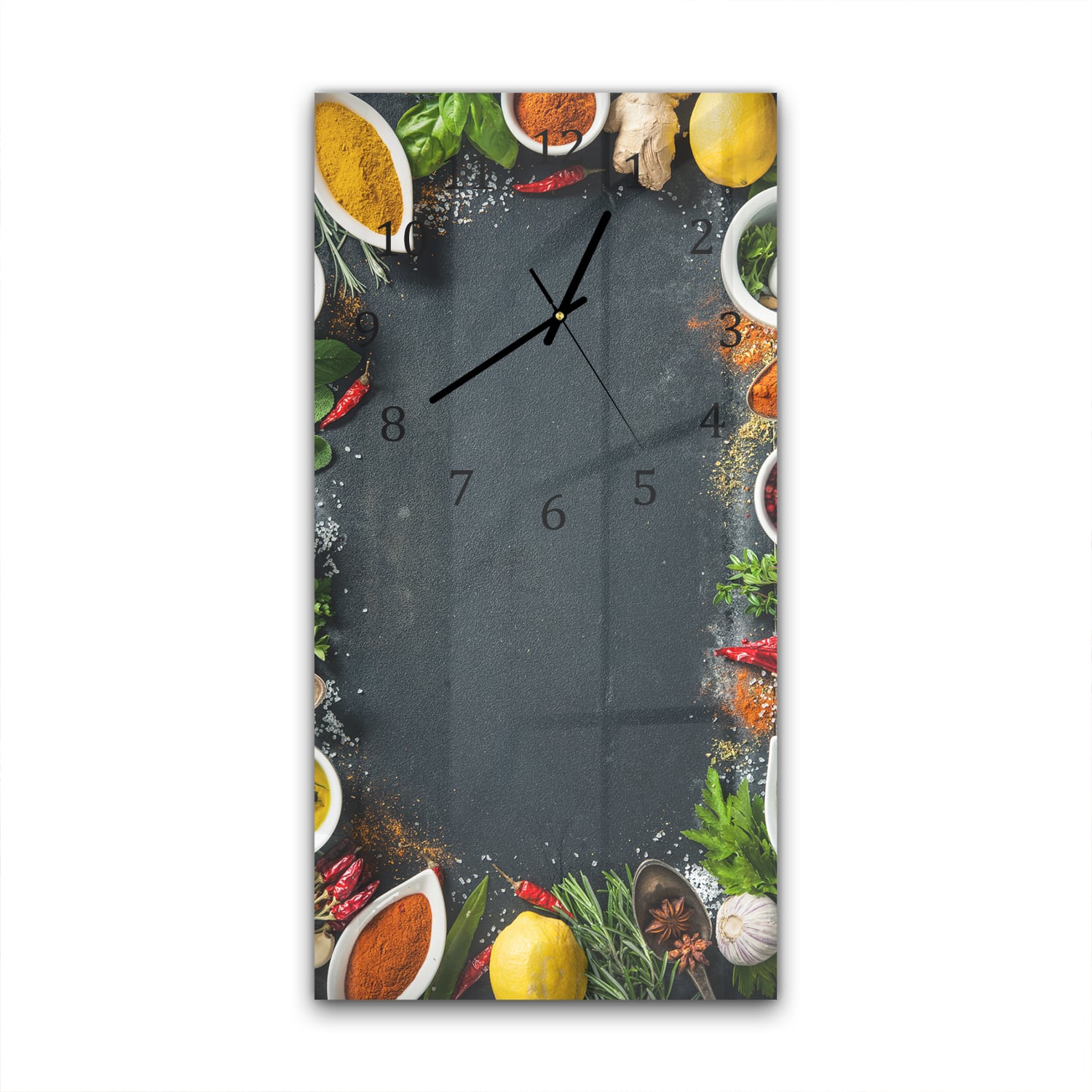 Wanduhr 30x60 - Geschmacksexplosion