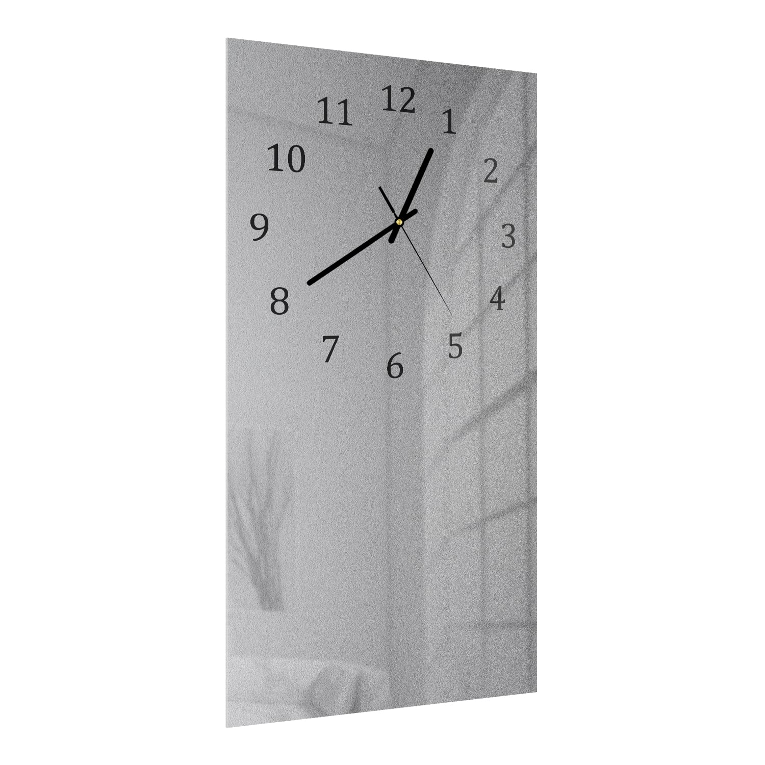 Wanduhr 30x60 - Mattes Silber