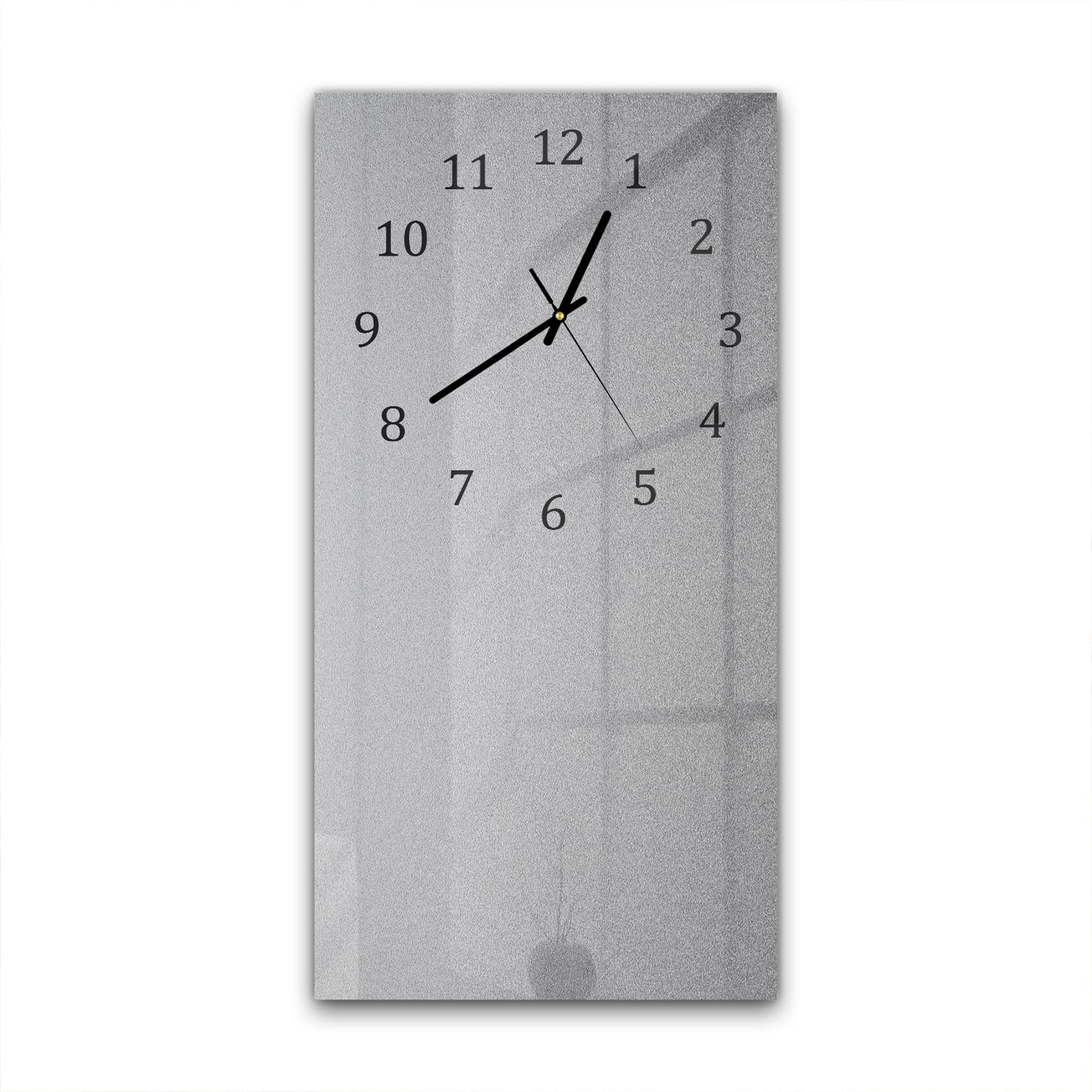 Wanduhr 30x60 - Mattes Silber