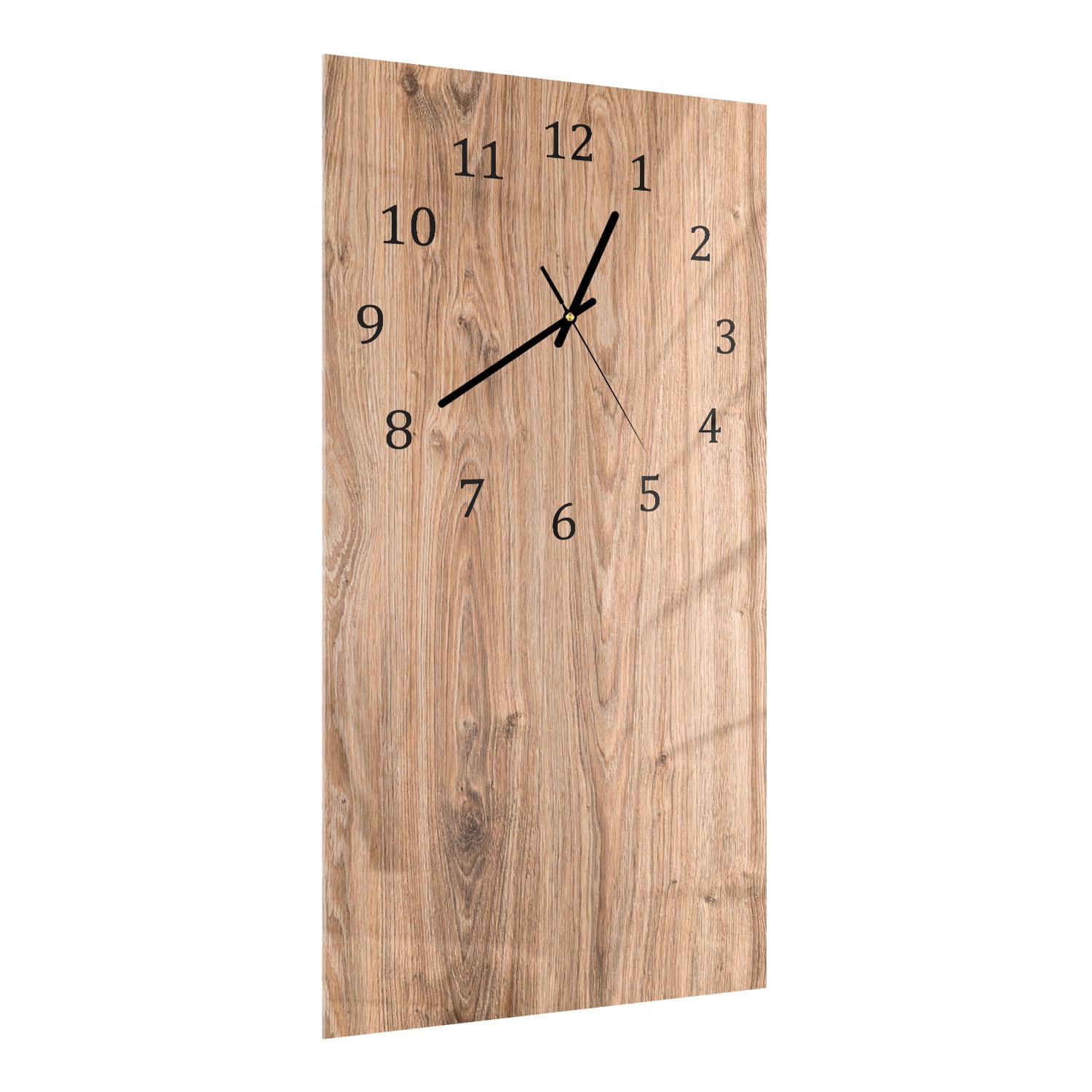 Wanduhr 30x60 - Eichenholz-Textur