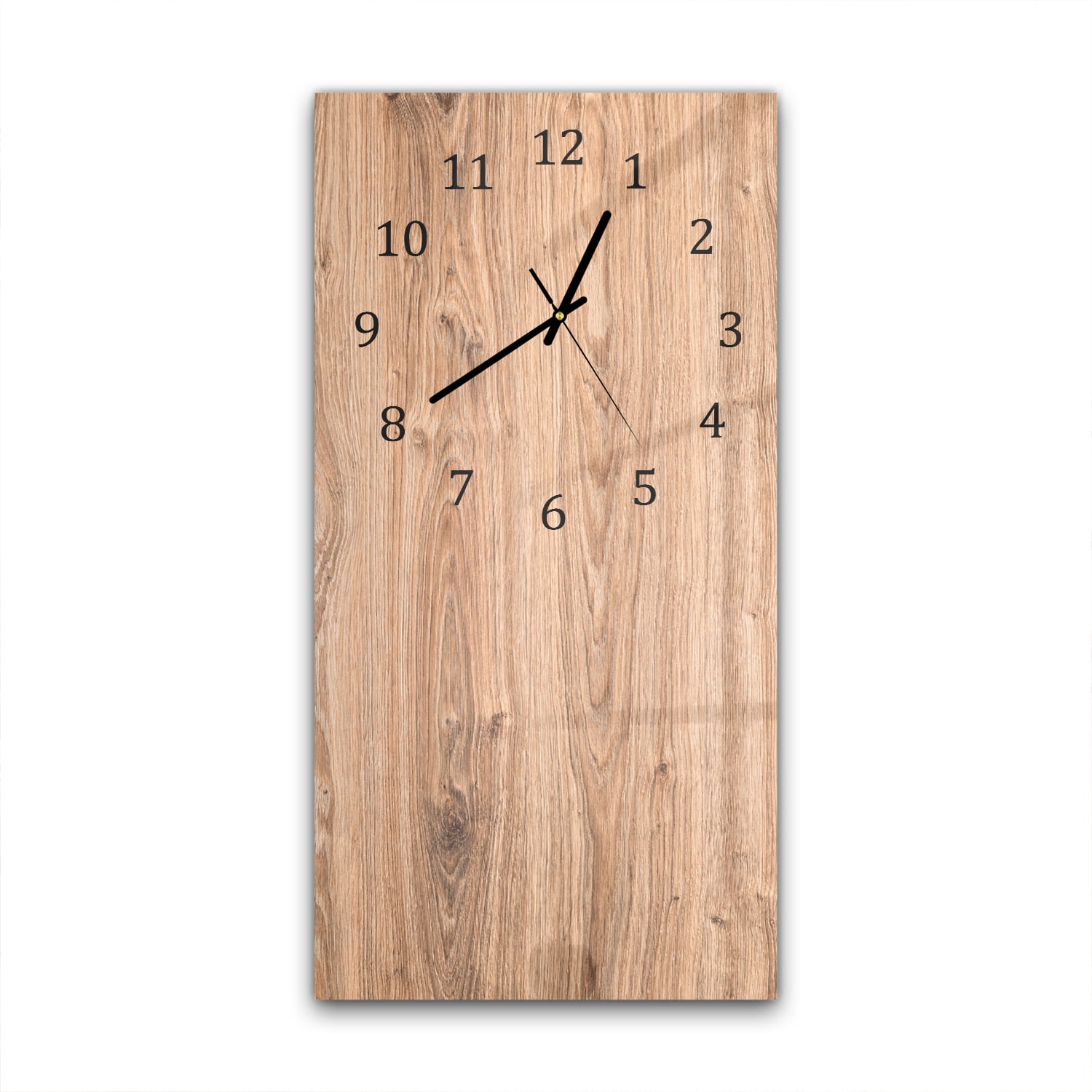 Wanduhr 30x60 - Eichenholz-Textur
