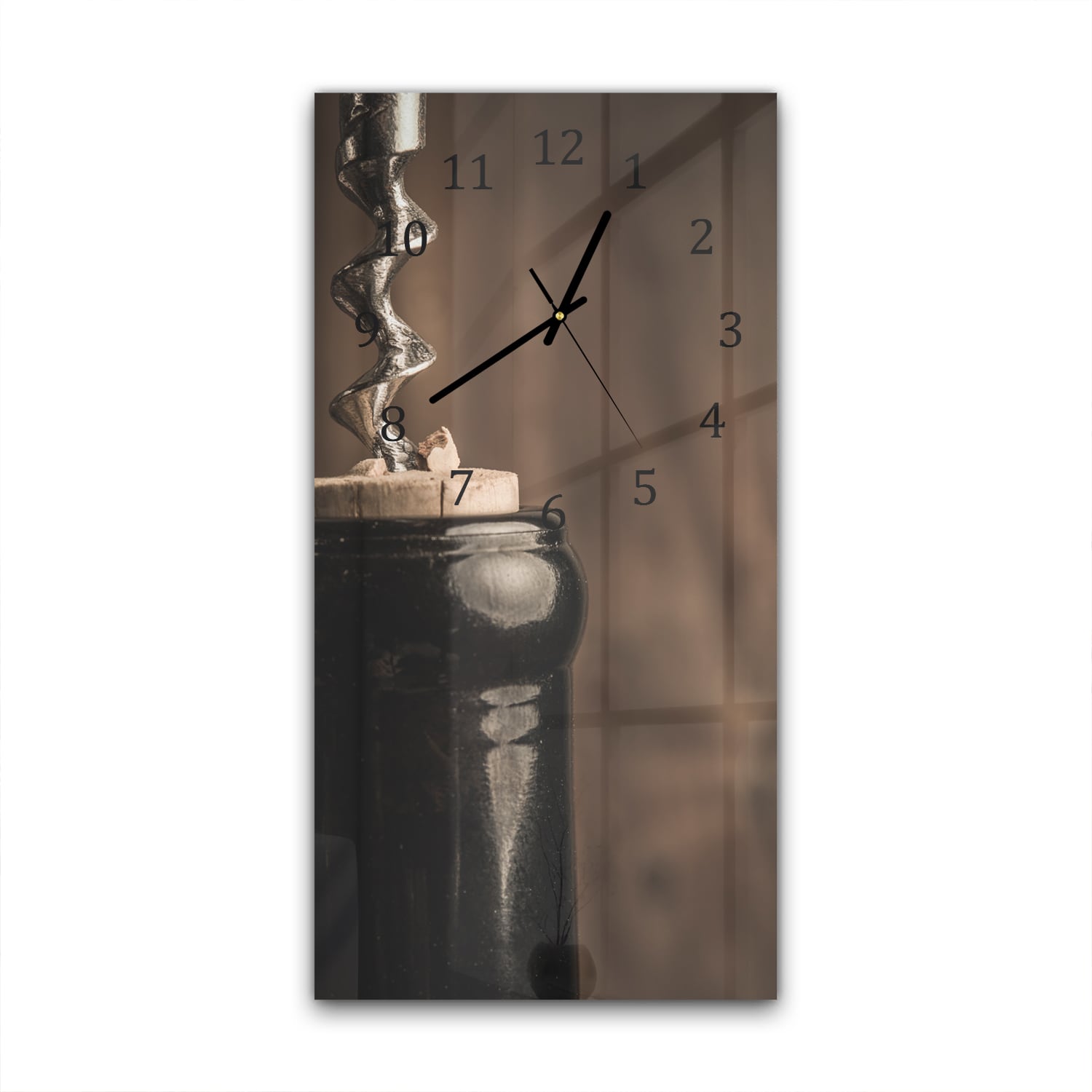 Wanduhr 30x60 - Weinflasche öffnen