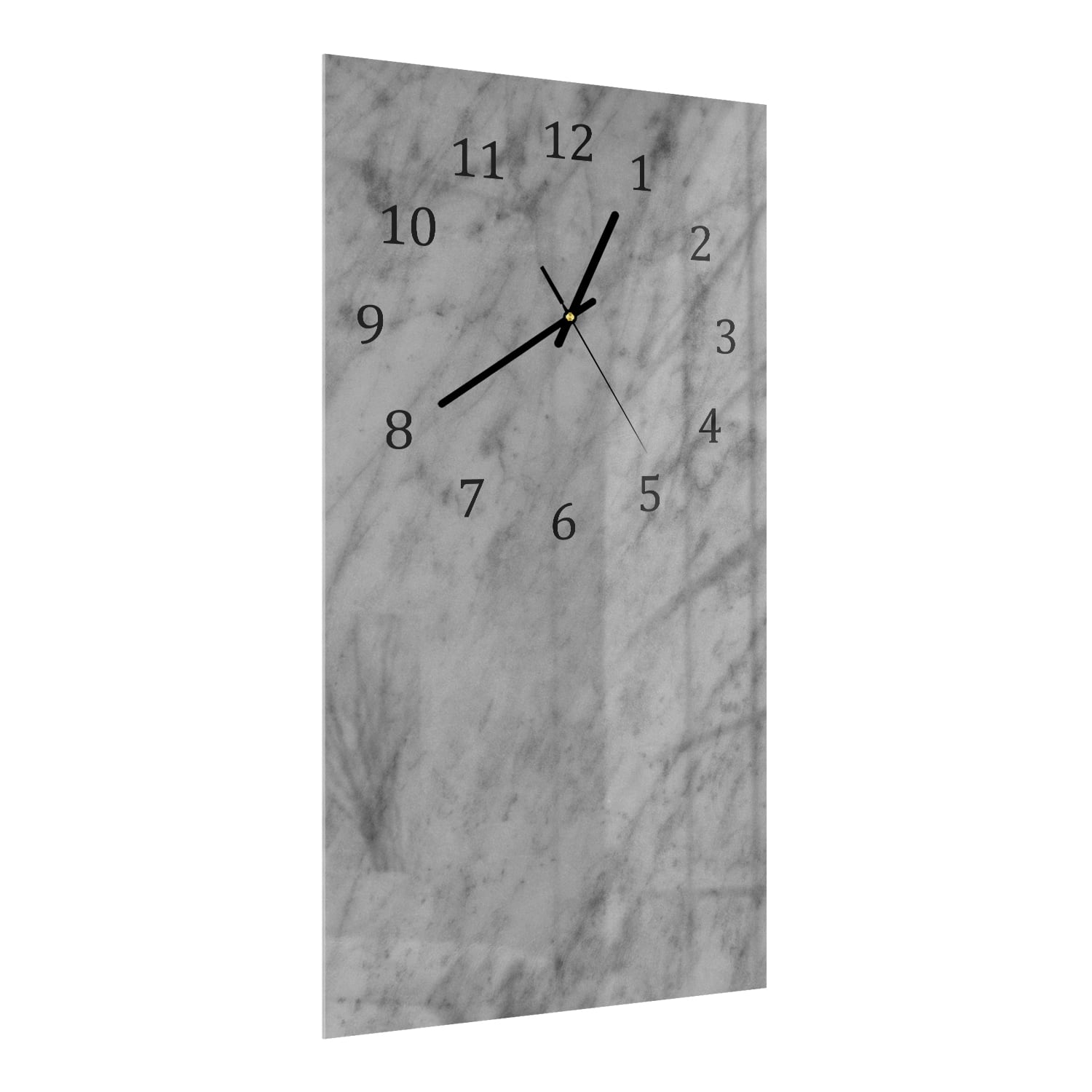 Wanduhr 30x60 - Rustikaler grauer Marmor