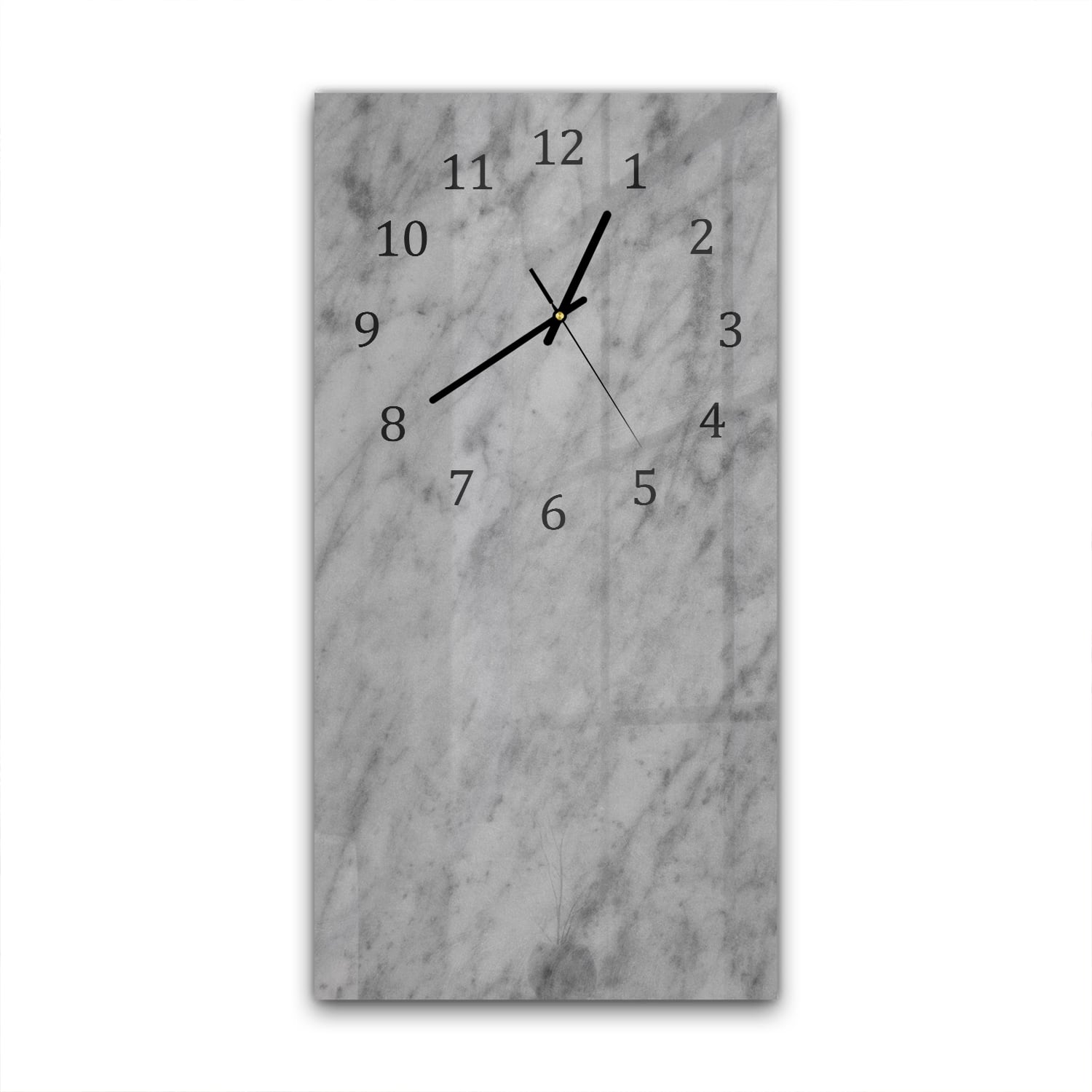 Wanduhr 30x60 - Rustikaler grauer Marmor