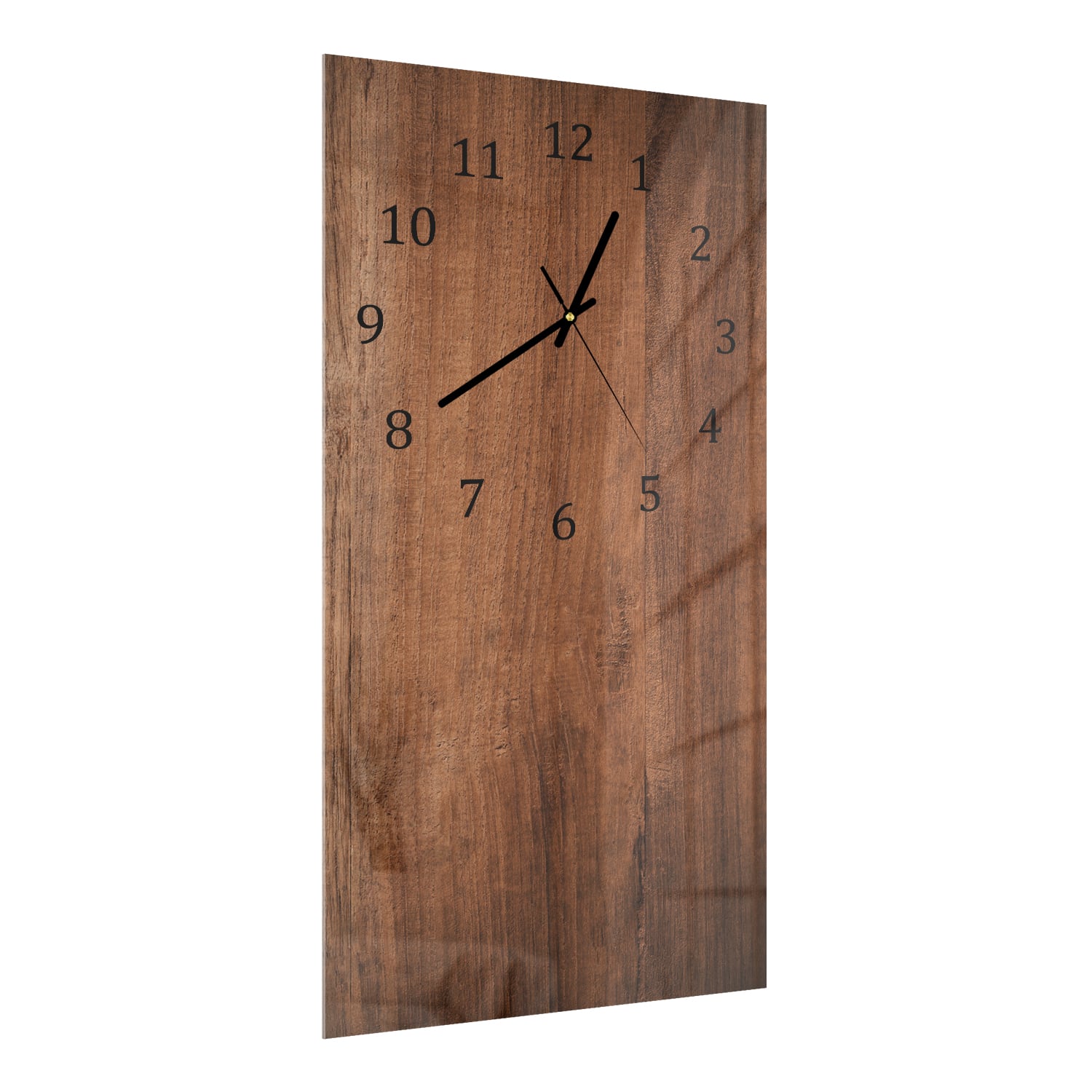 Wanduhr 30x60 - Altes braunes Holz