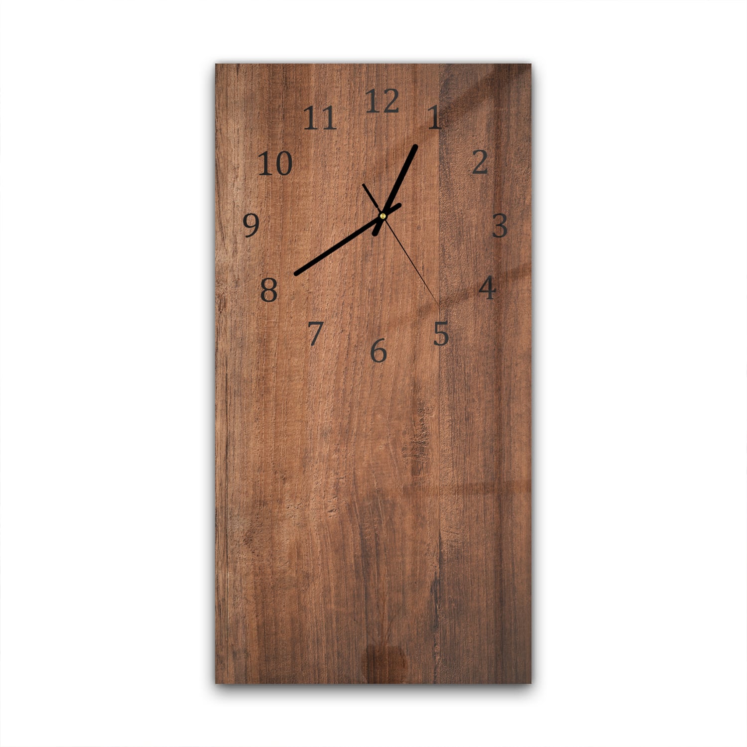 Wanduhr 30x60 - Altes braunes Holz