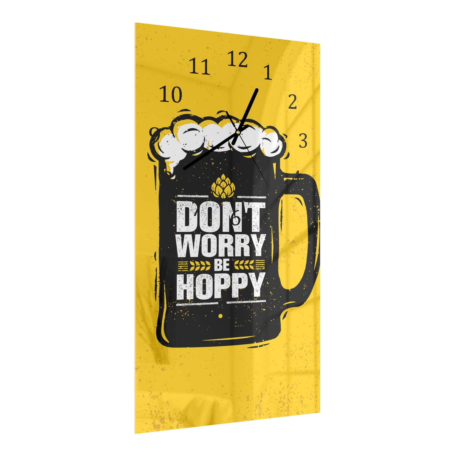 Wanduhr 30x60 - Don't Worry Be Hoppy