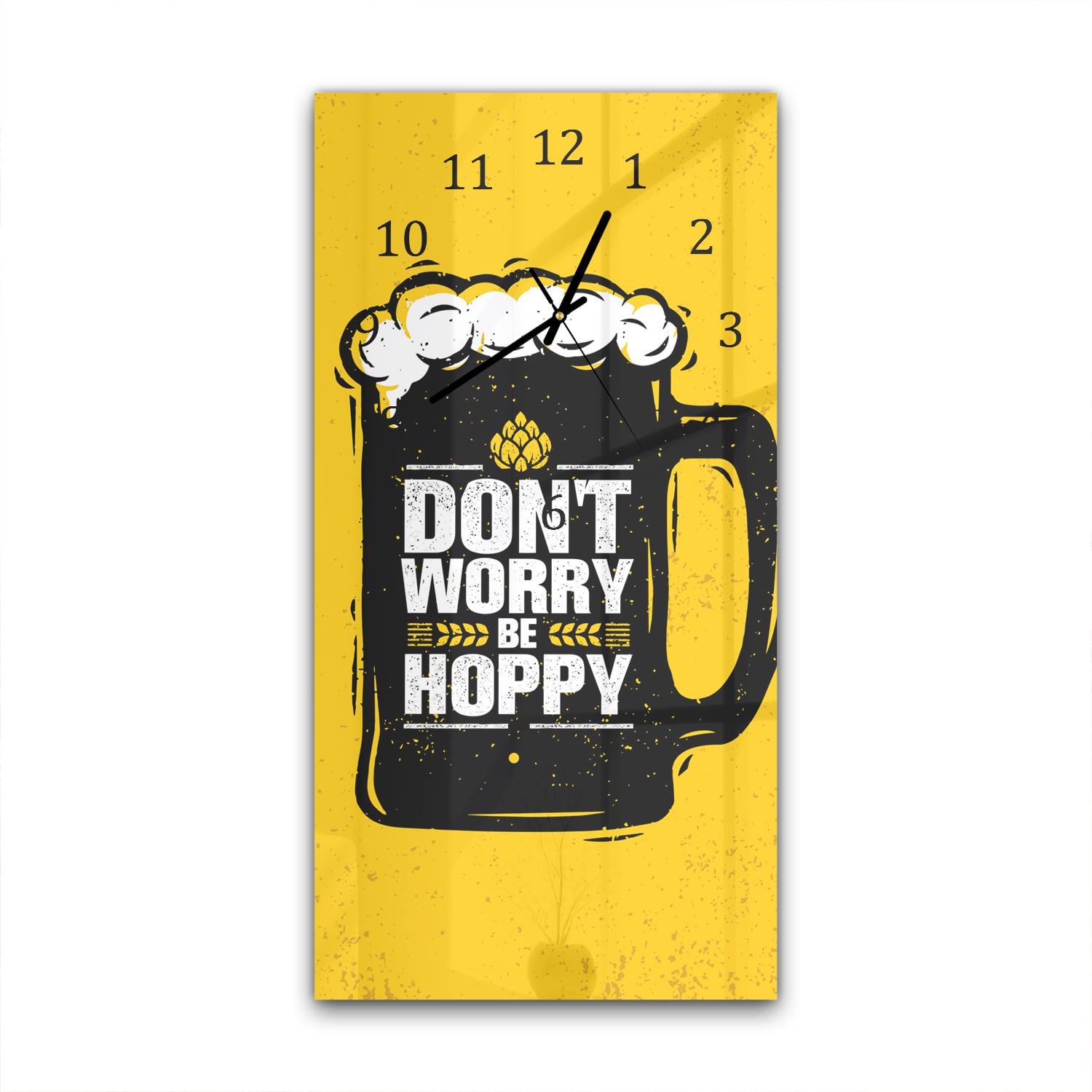 Wanduhr 30x60 - Don't Worry Be Hoppy