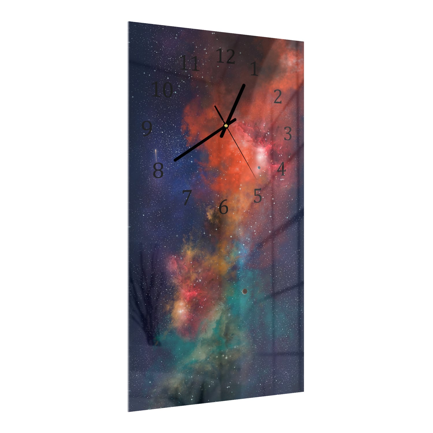 Wanduhr 30x60 - Bunter Himmel