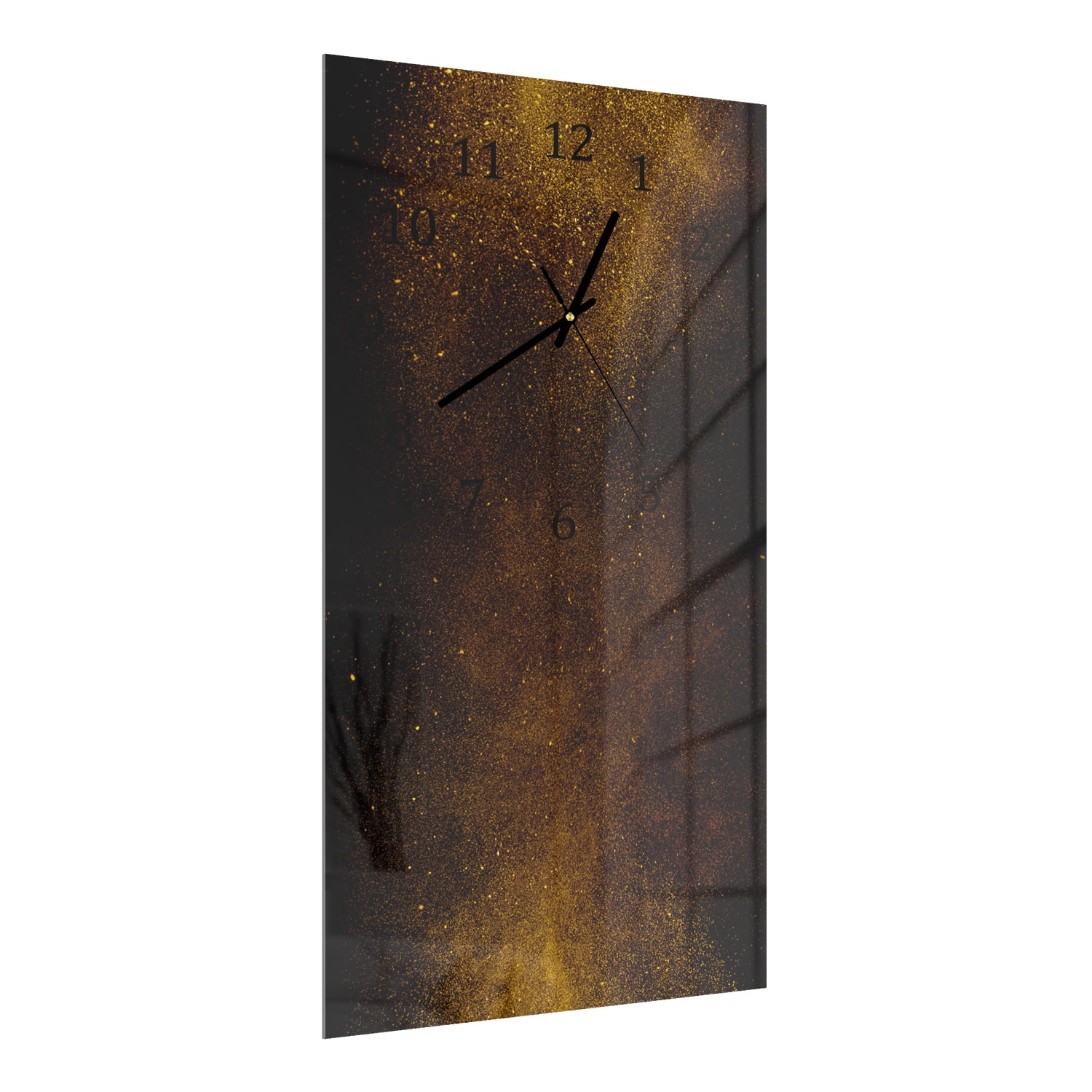 Wanduhr 30x60 - Goldstaubexplosion