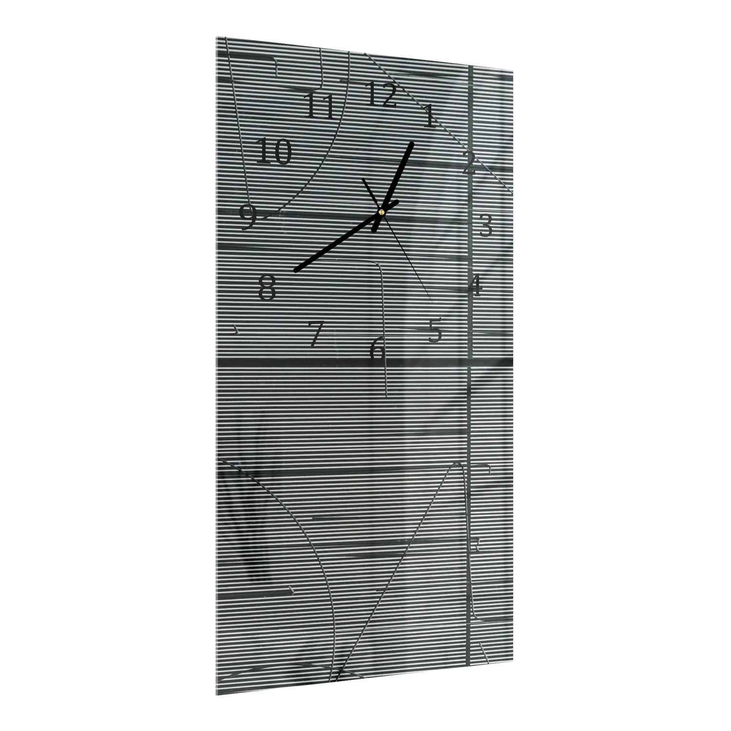Wanduhr 30x60 - Linien der Struktur