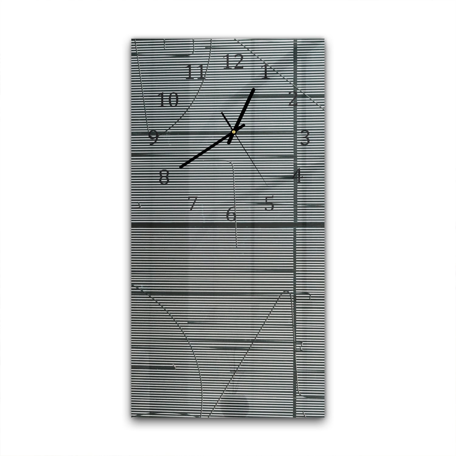 Wanduhr 30x60 - Linien der Struktur