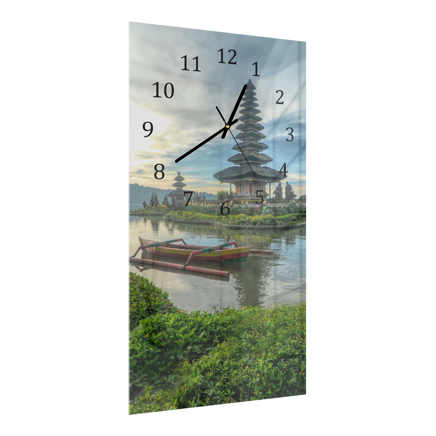 Wanduhr 30x60 - Hinduistische Tempel
