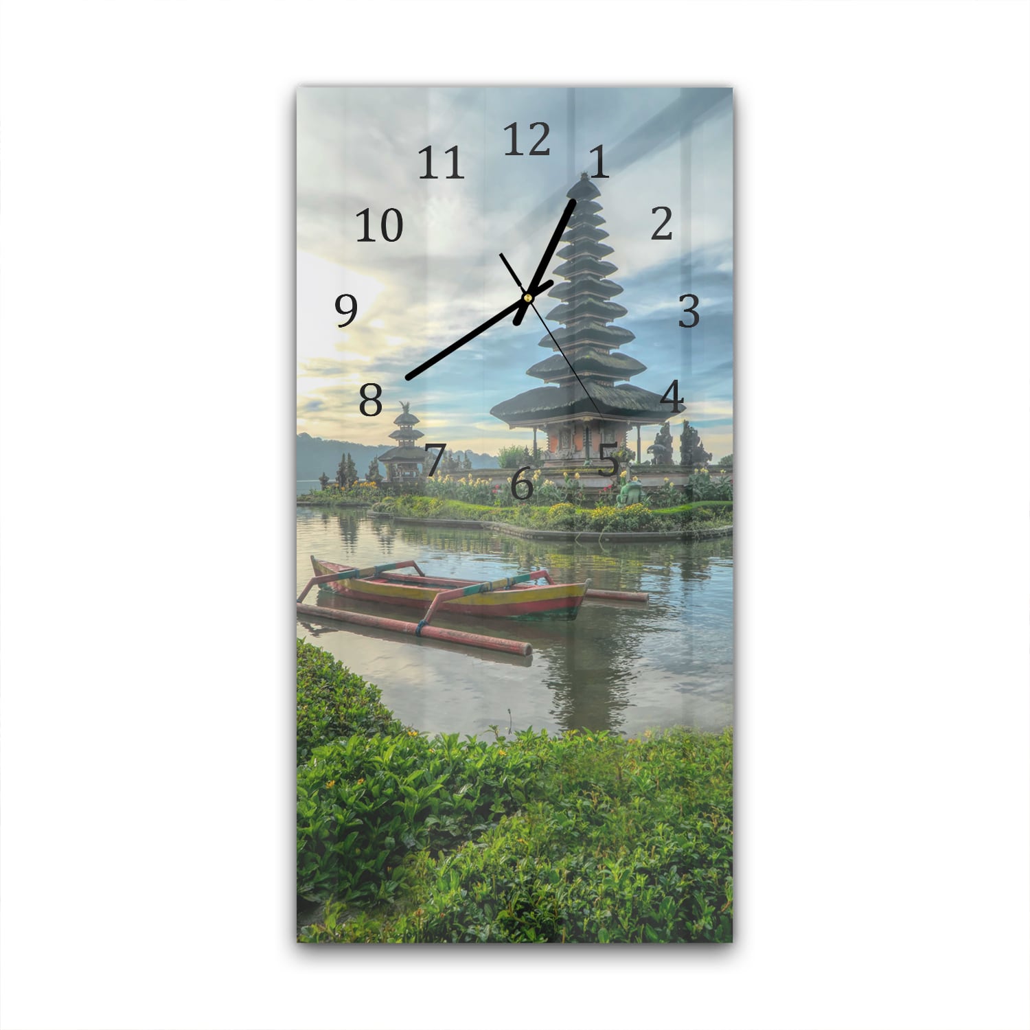 Wanduhr 30x60 - Hinduistische Tempel