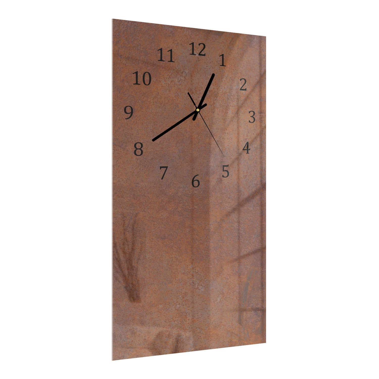 Wanduhr 30x60 - Rost-Textur