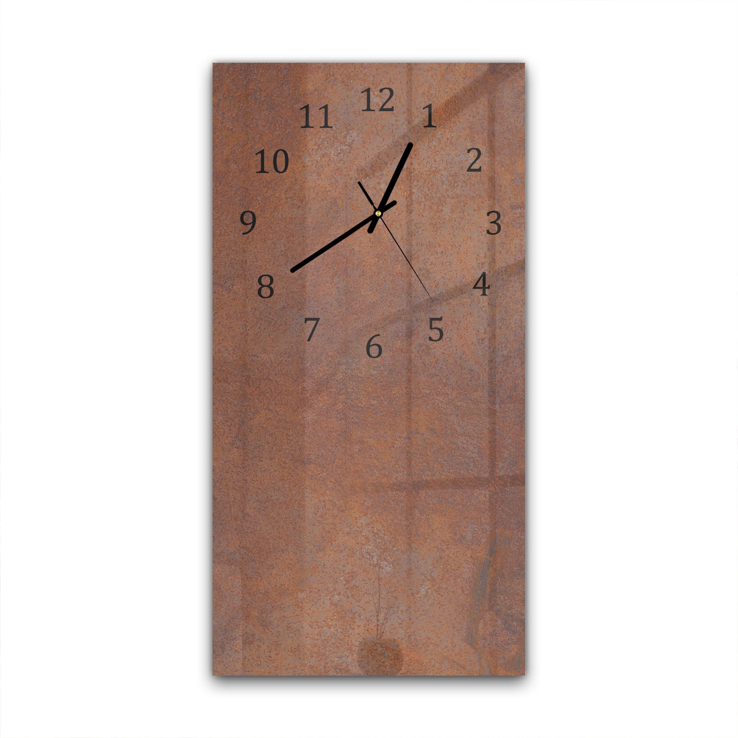 Wanduhr 30x60 - Rost-Textur