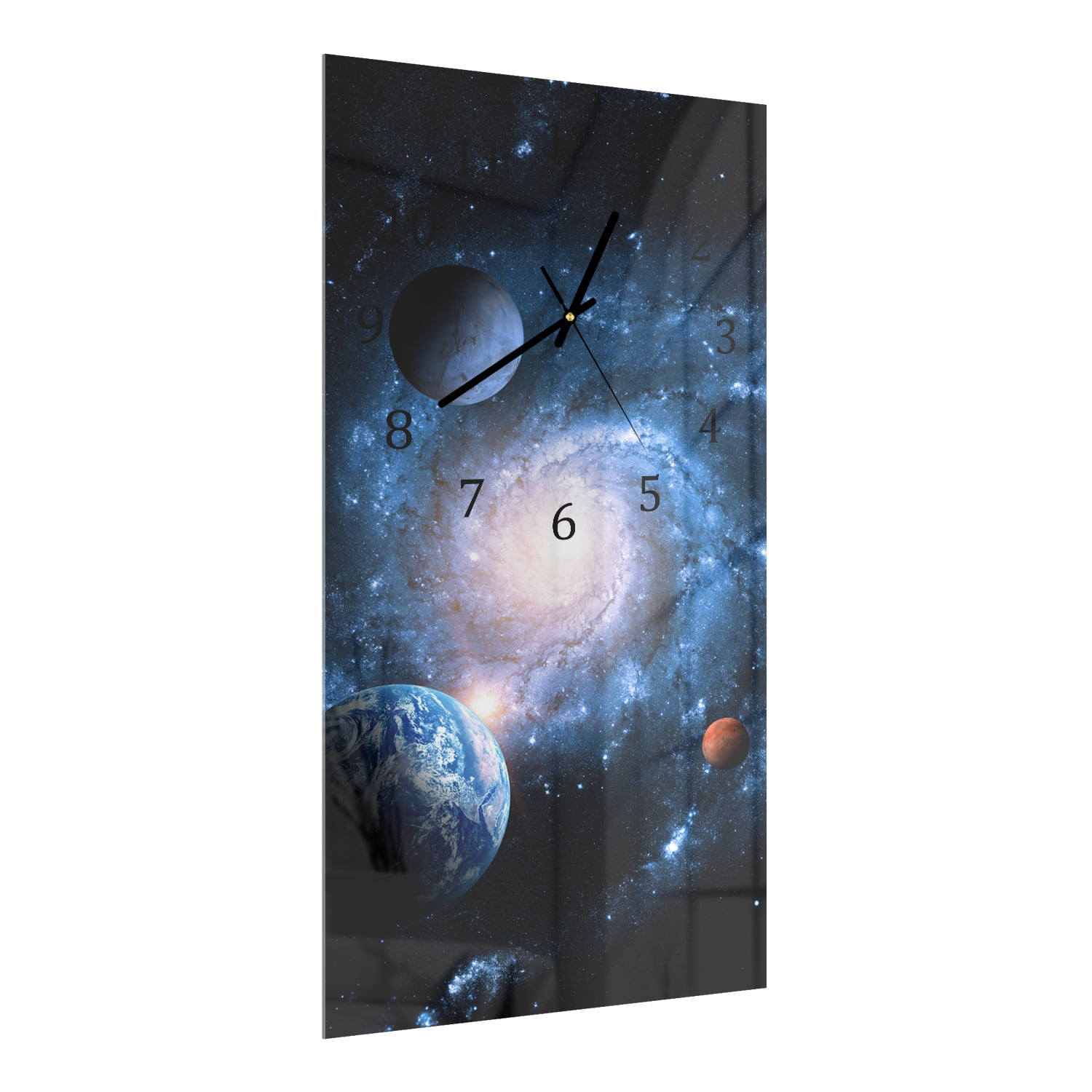 Wanduhr 30x60 - Planeten des Sonnensystems