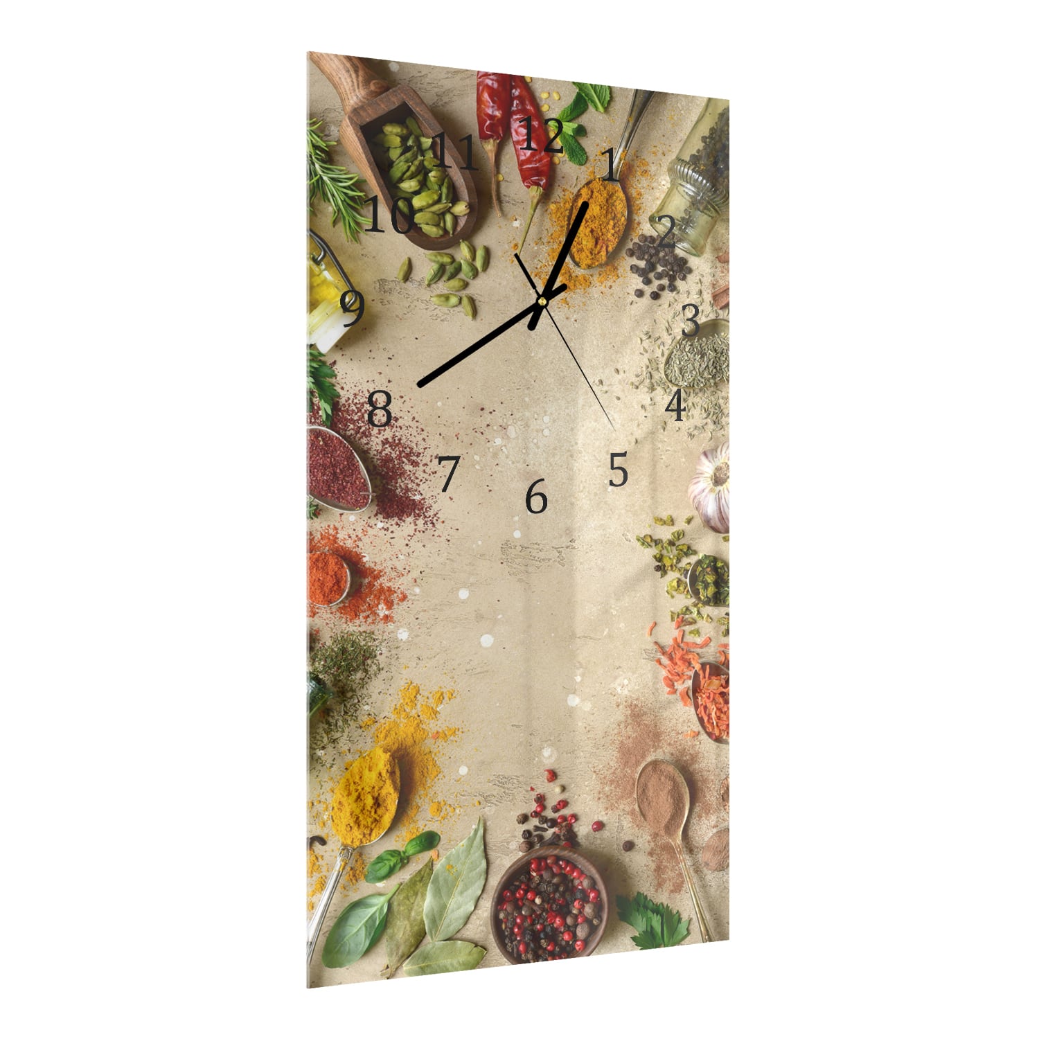 Wanduhr 30x60 - Gewürzkreis