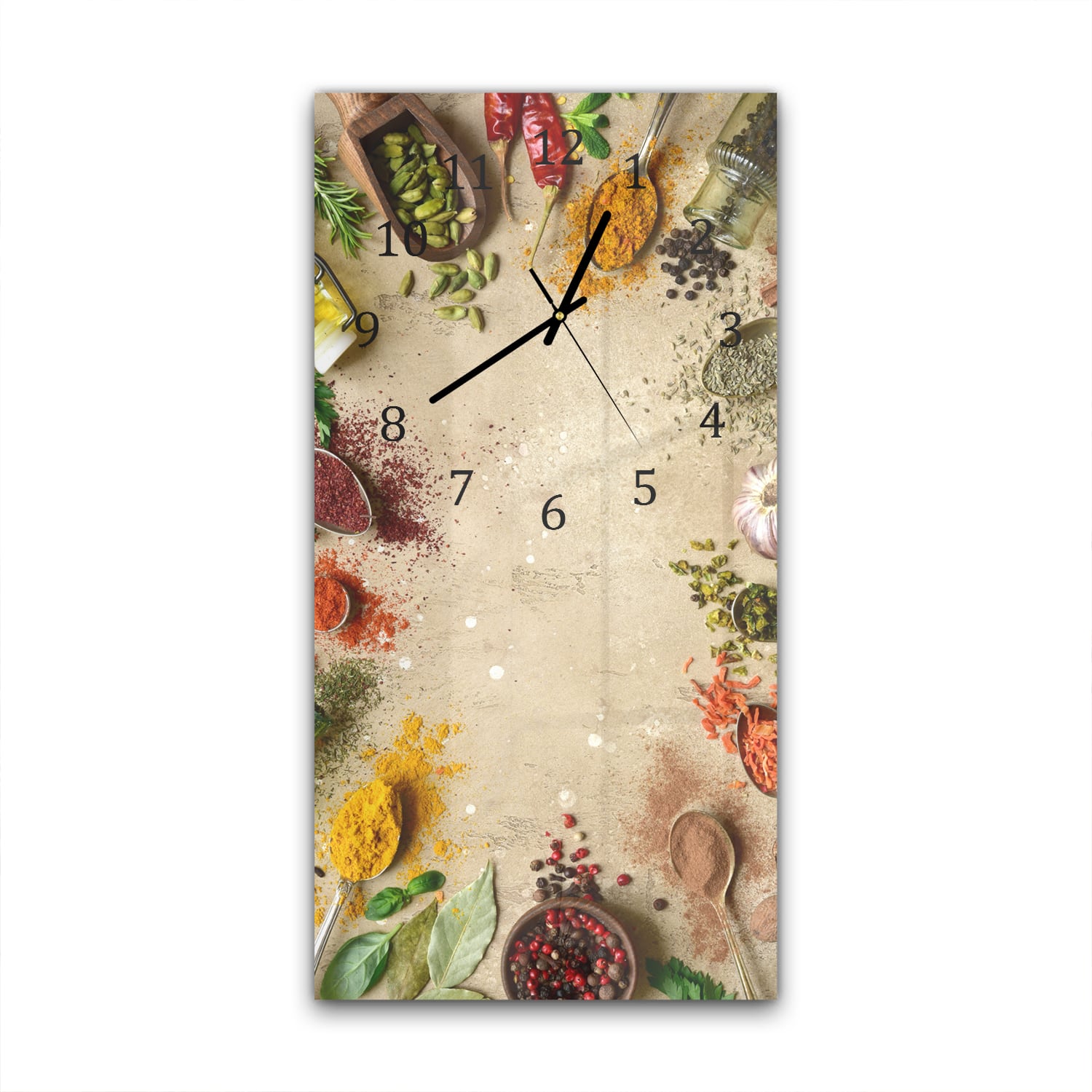 Wanduhr 30x60 - Gewürzkreis