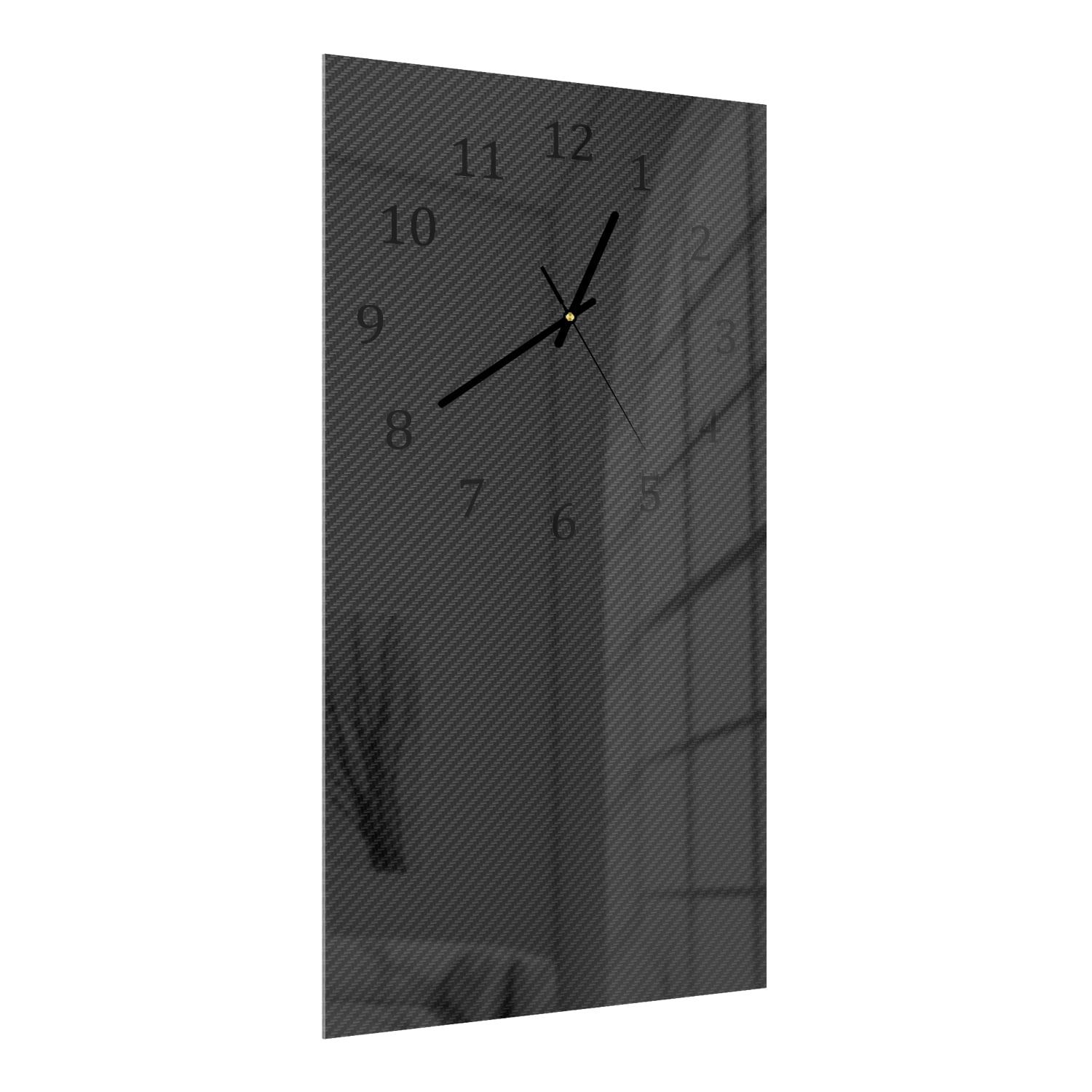 Wanduhr 30x60 - Kohlefaser